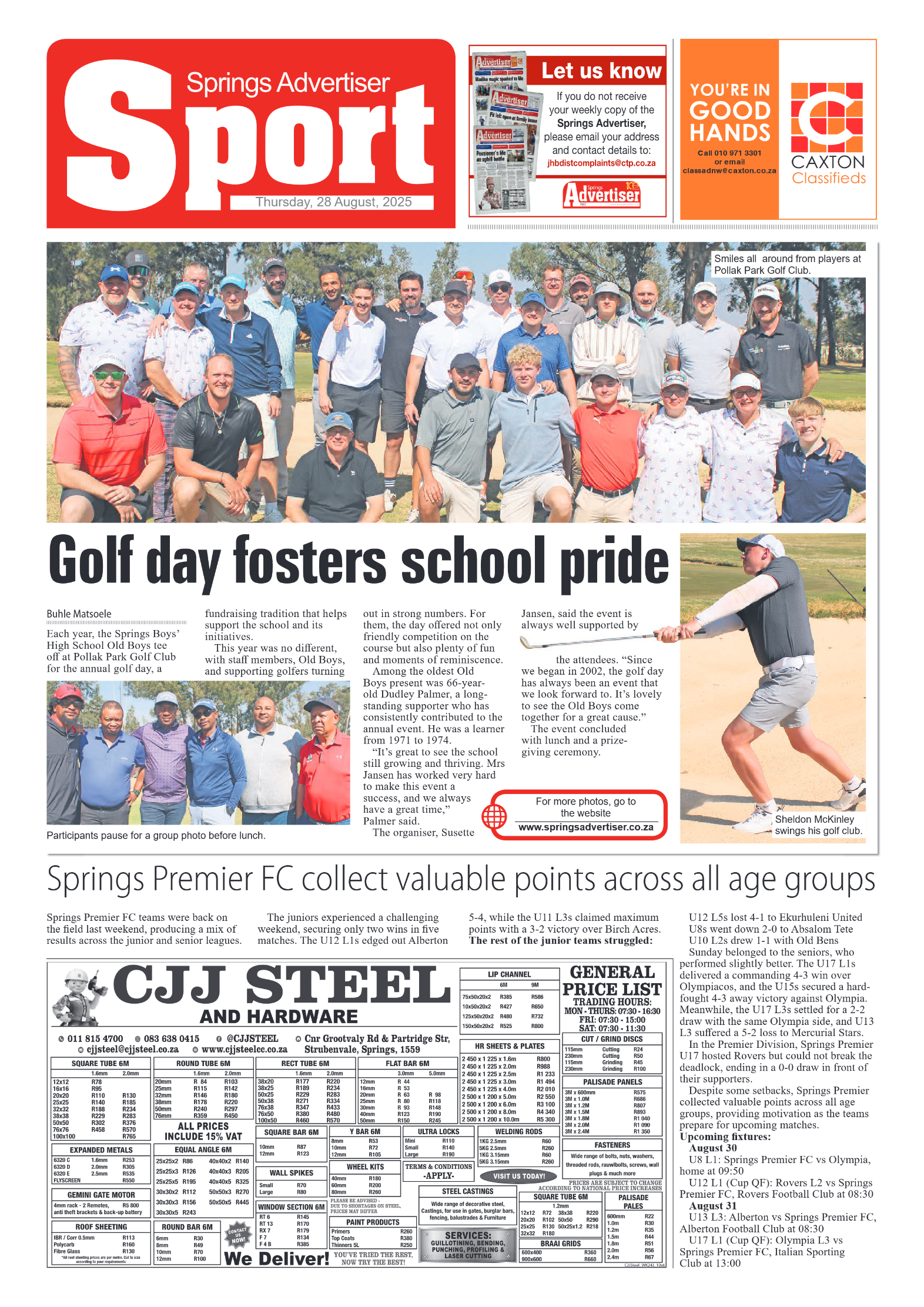 Springs Advertiser 28 August 2025 page 8