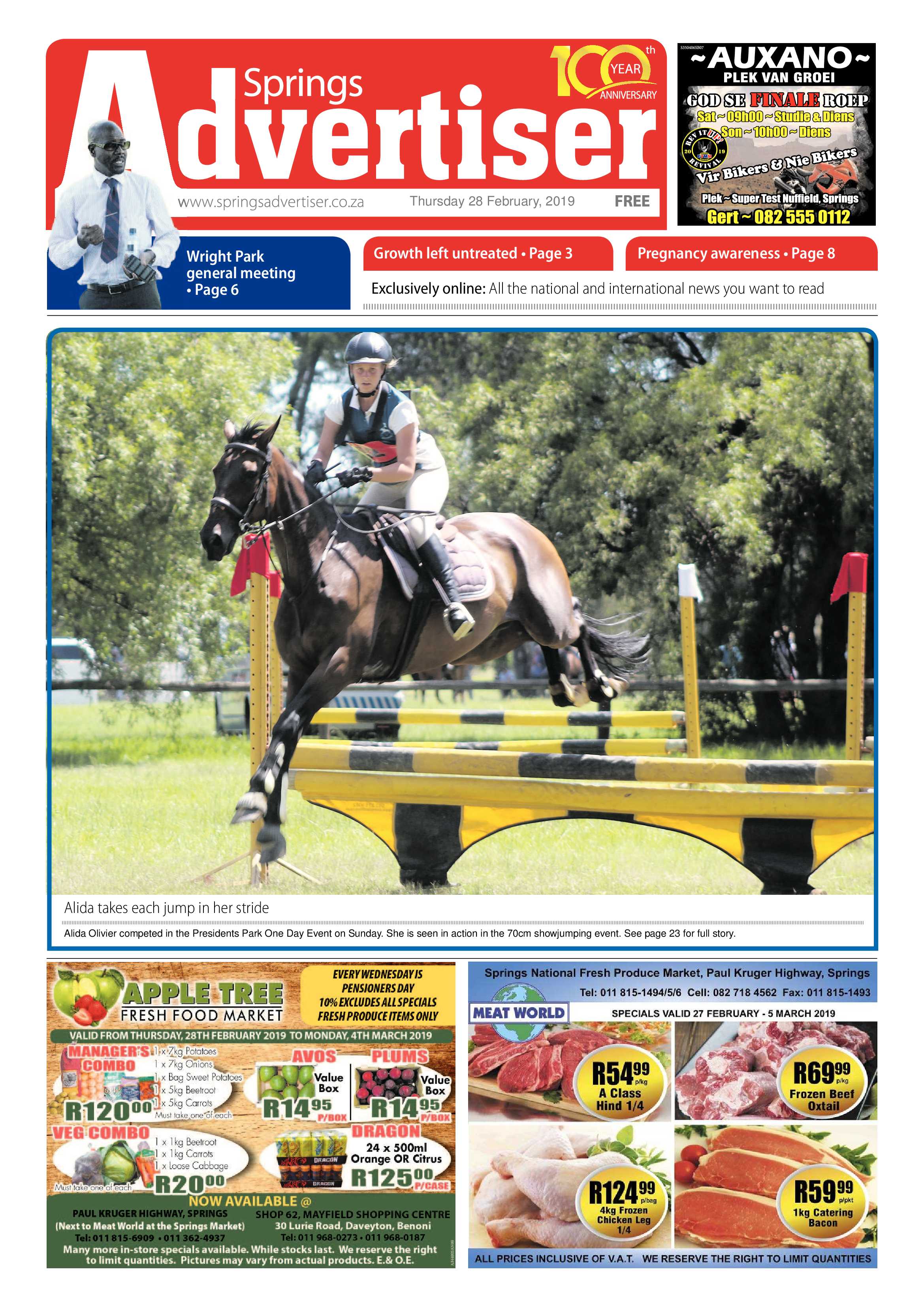 Springs Advertiser 28 February 2019 page 1