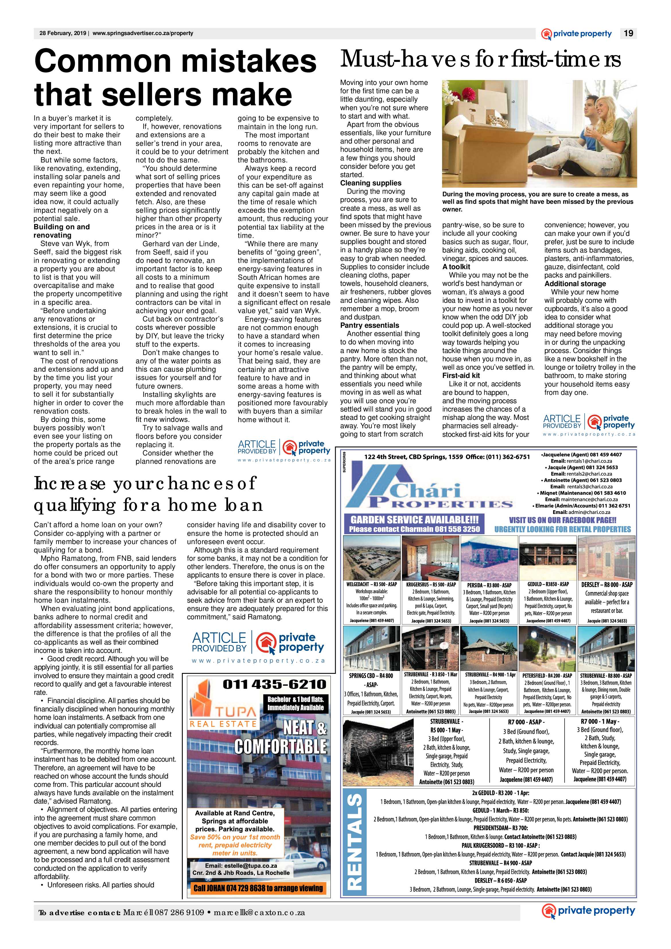 Springs Advertiser 28 February 2019 page 19