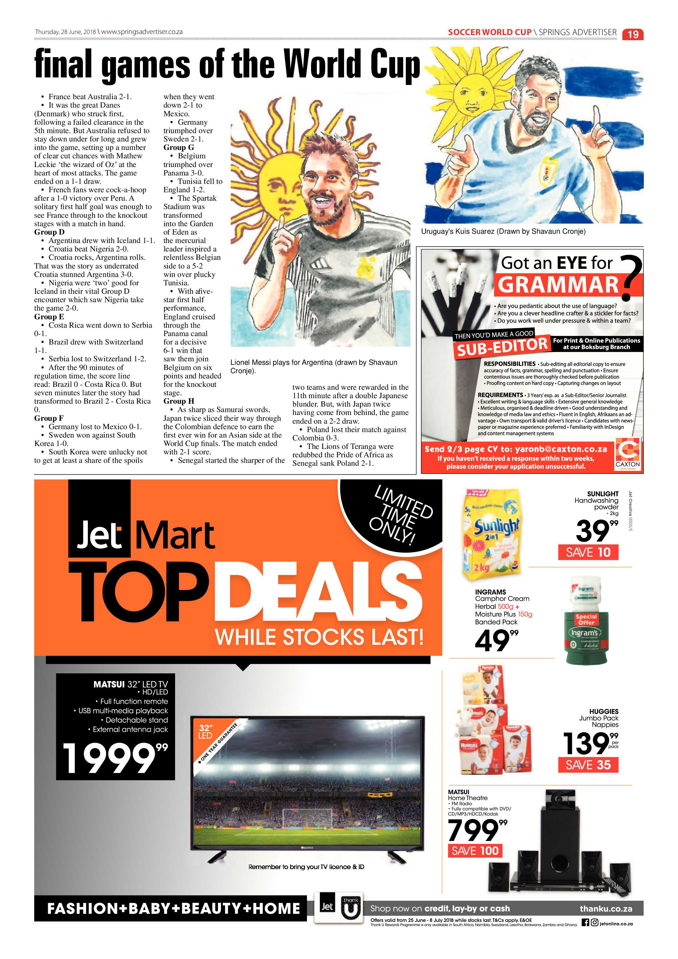 Springs Advertiser 28 June 2018 page 19