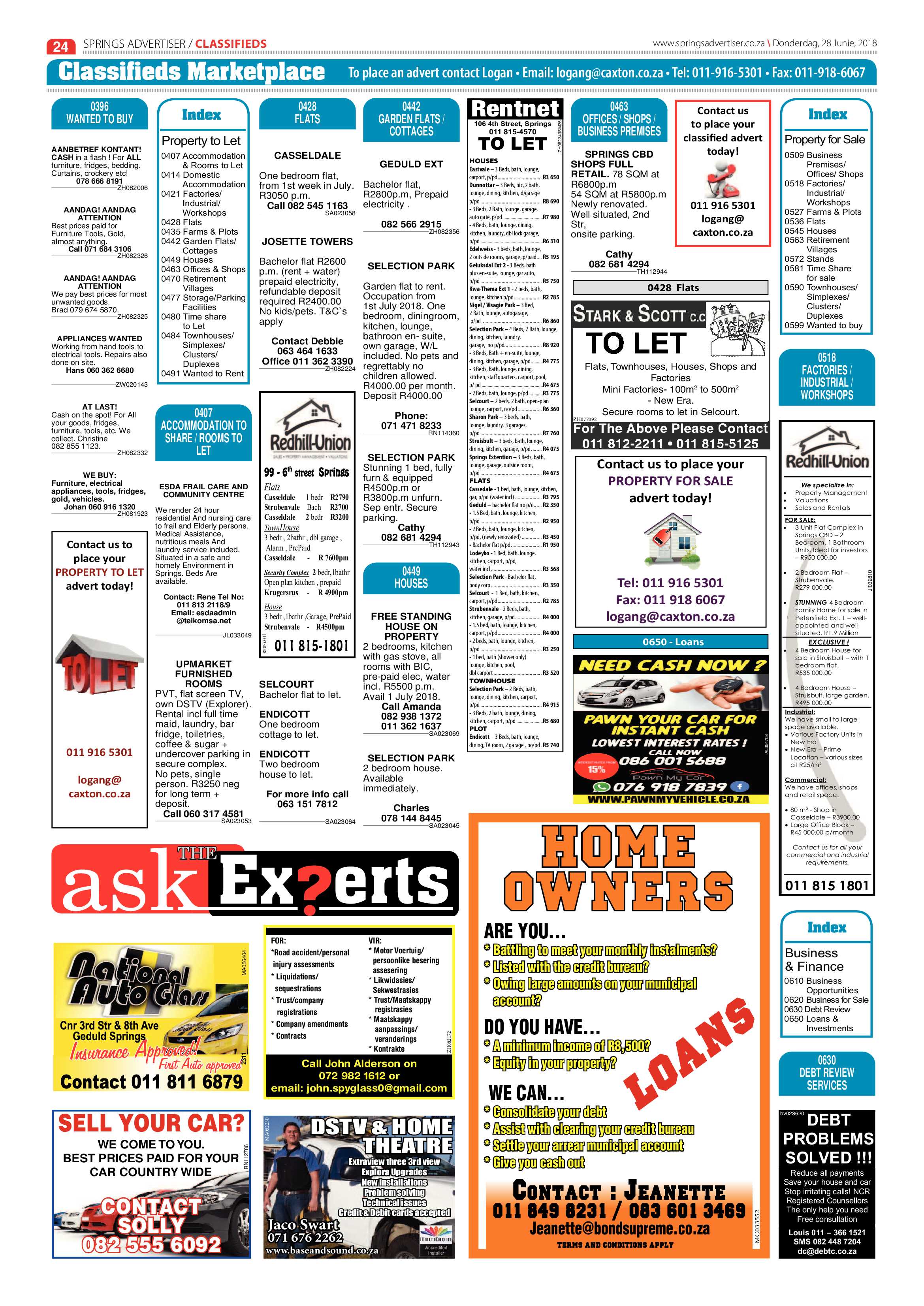 Springs Advertiser 28 June 2018 page 24