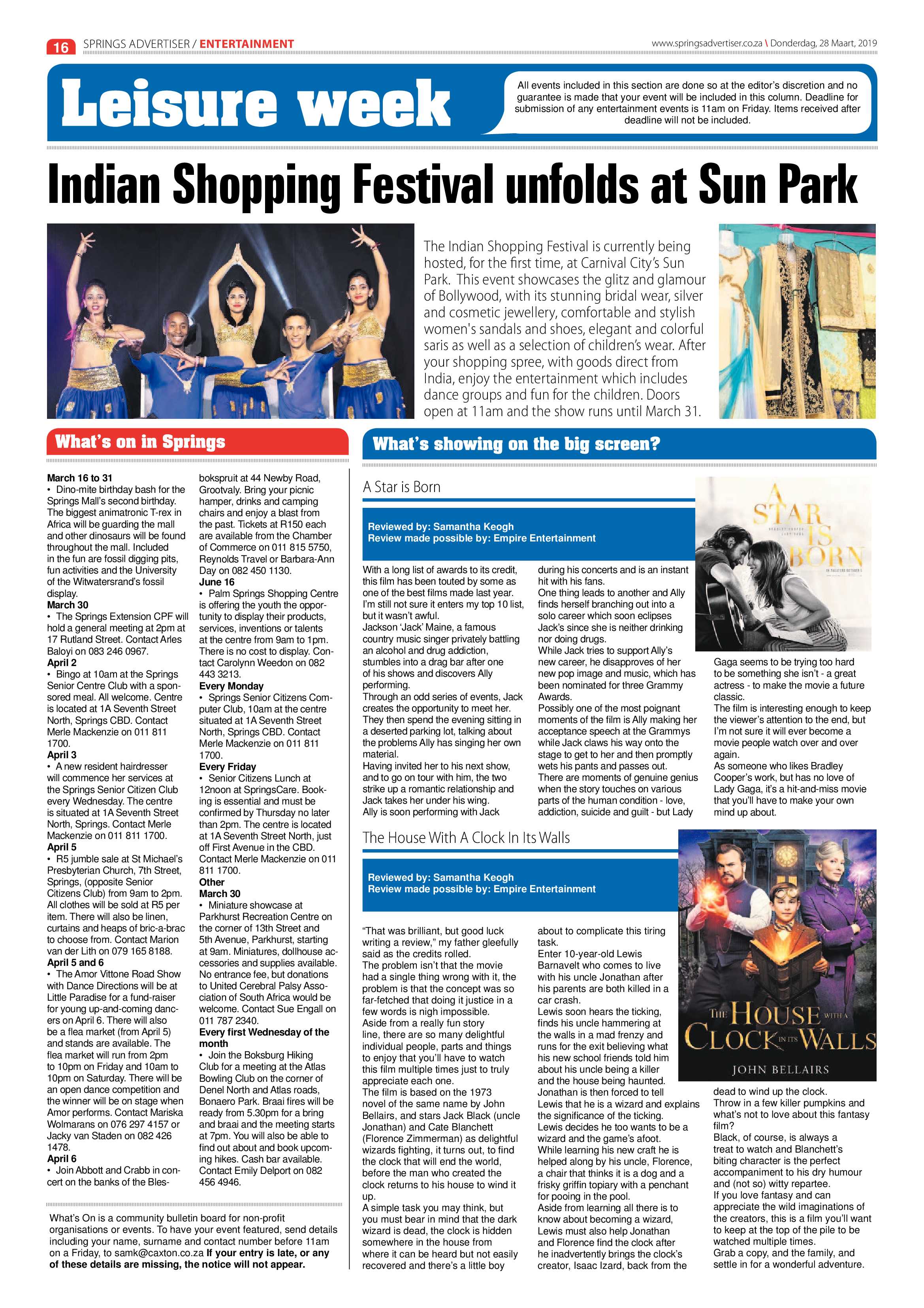 Springs Advertiser 28 March 2019 page 16