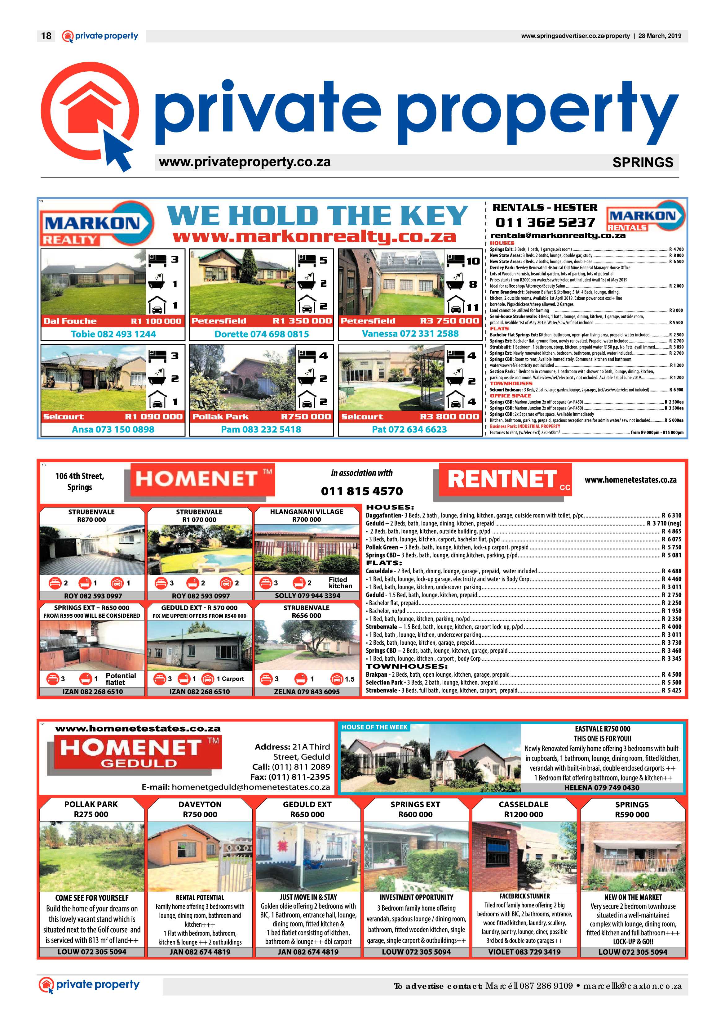 Springs Advertiser 28 March 2019 page 18