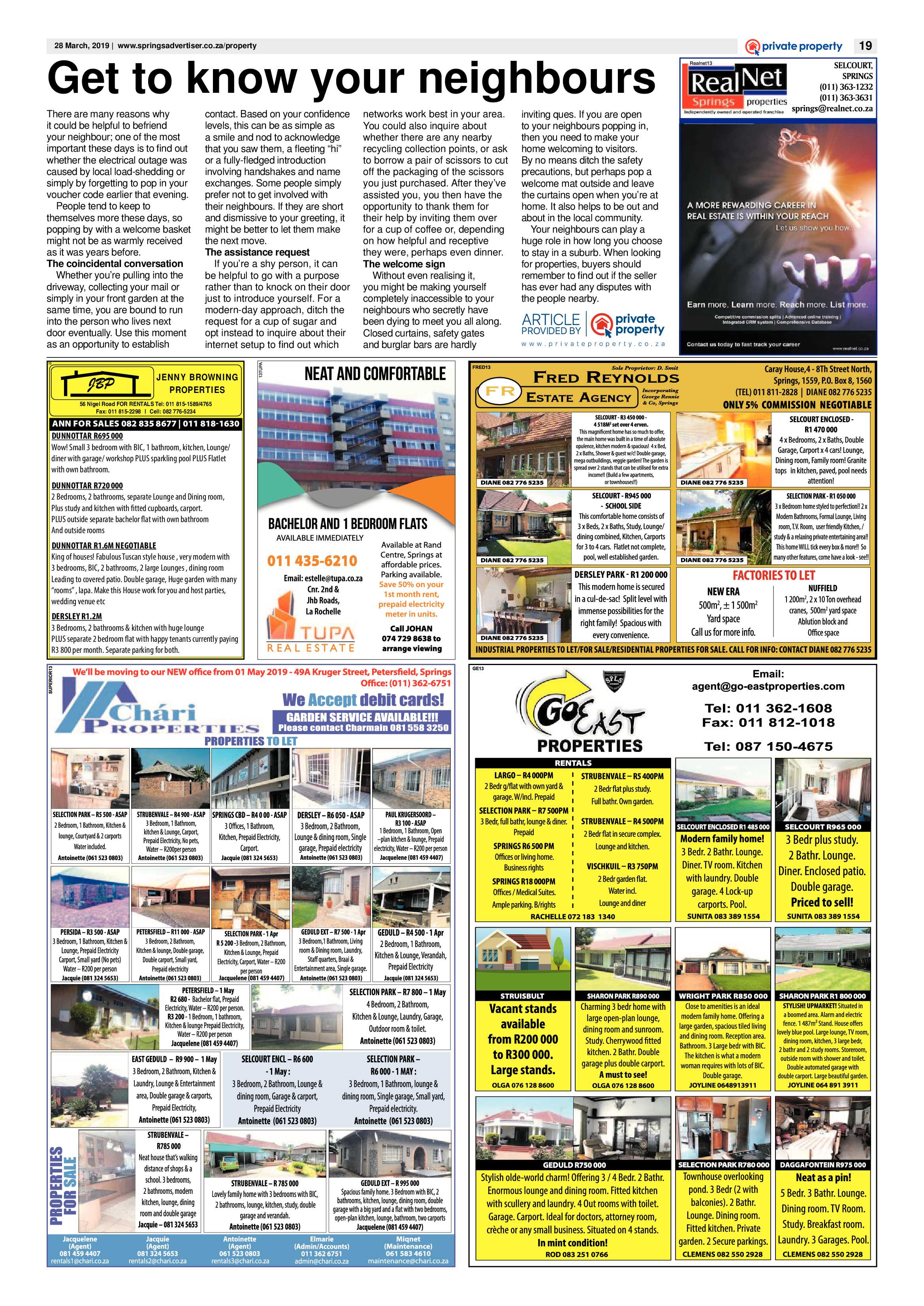 Springs Advertiser 28 March 2019 page 19