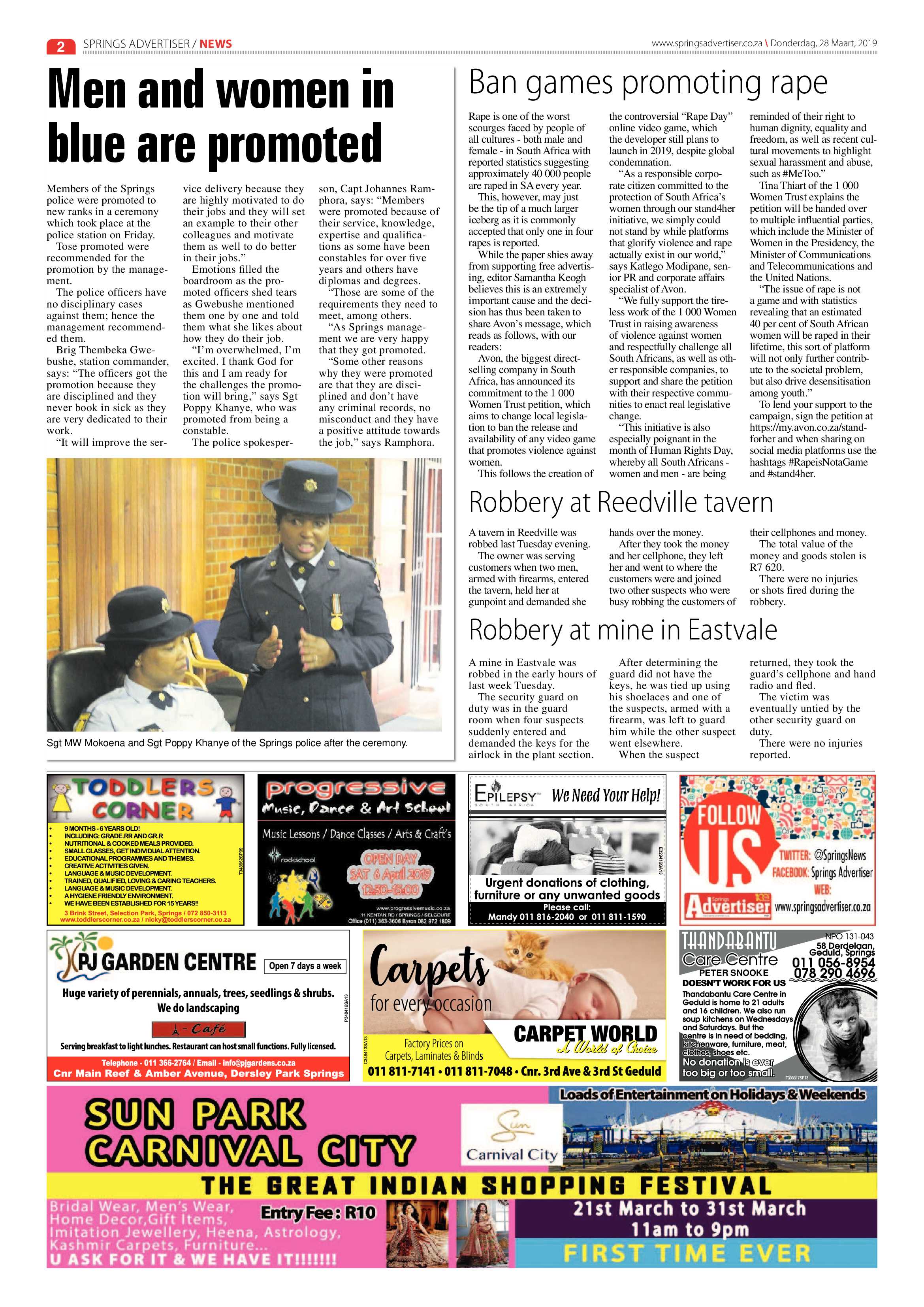 Springs Advertiser 28 March 2019 page 2