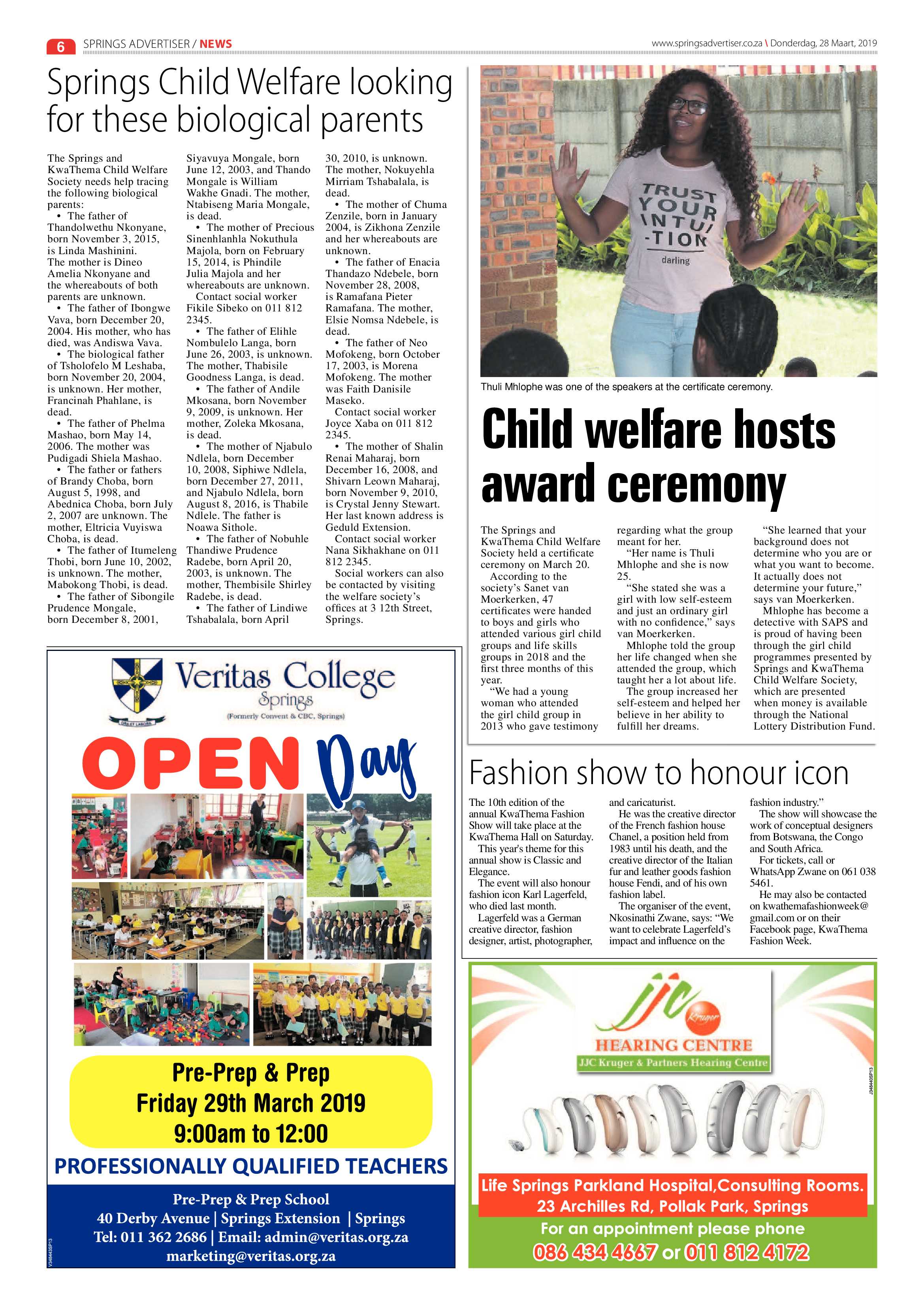Springs Advertiser 28 March 2019 page 6