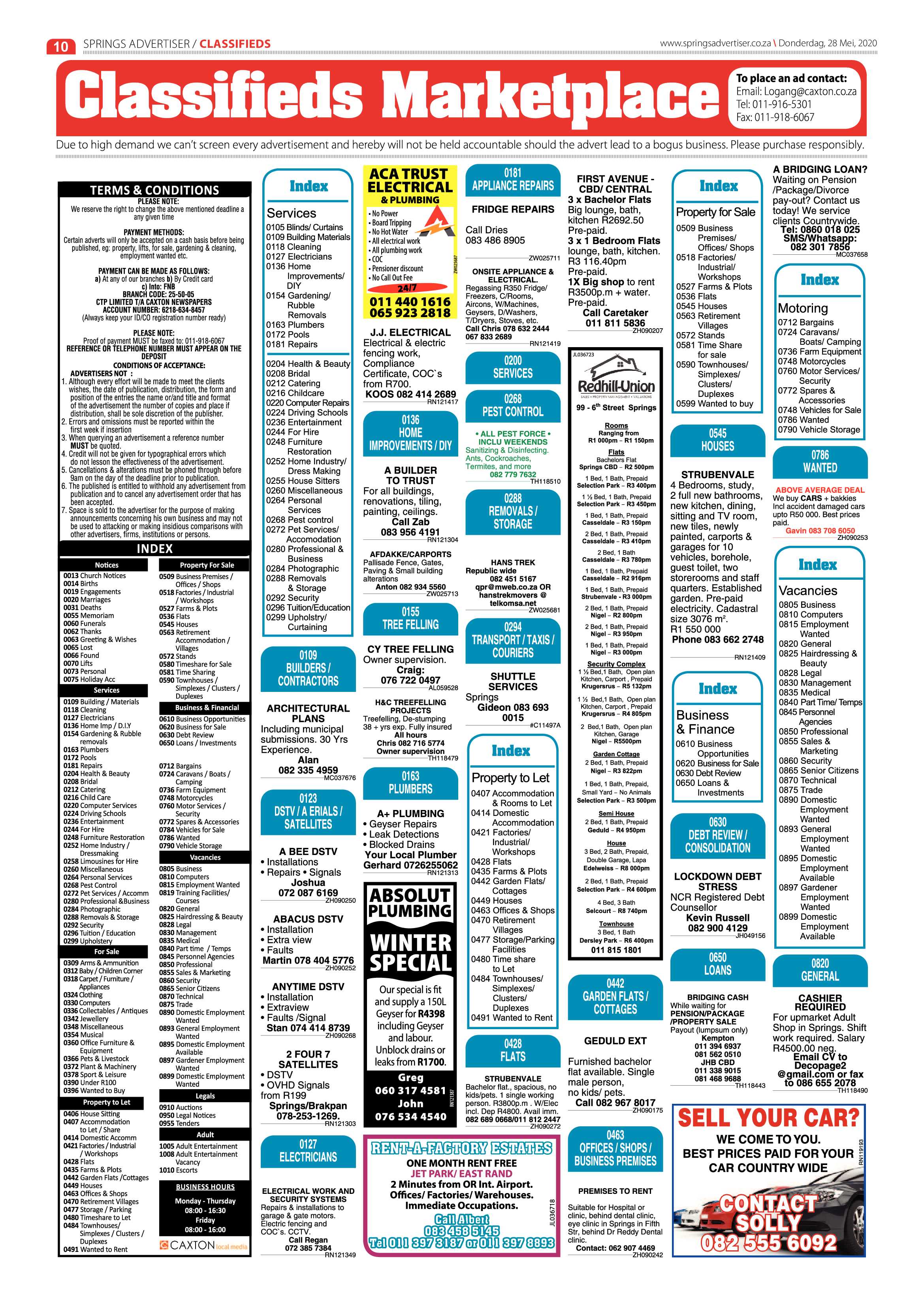 Springs Advertiser 28 May 2020 page 10