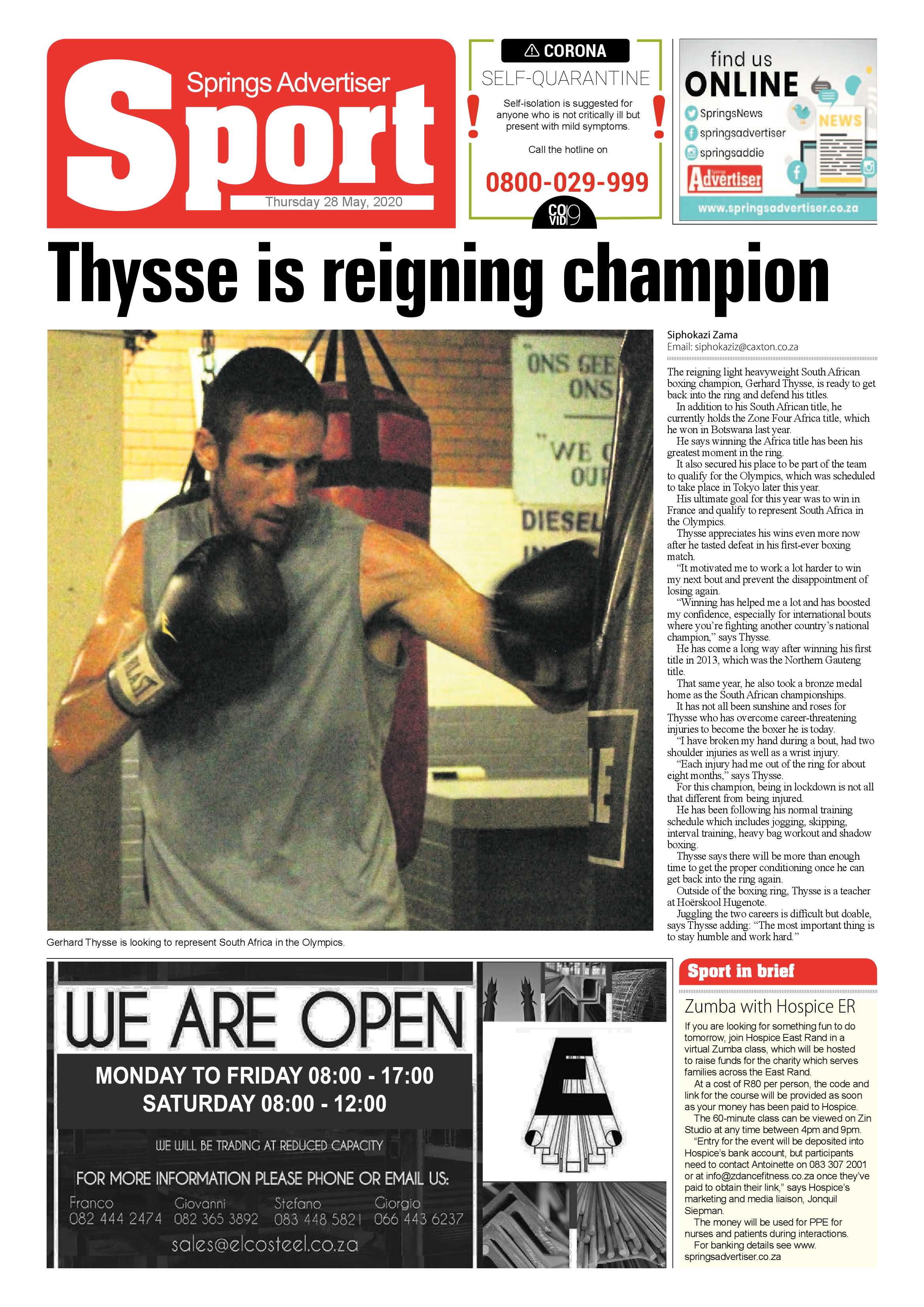 Springs Advertiser 28 May 2020 page 12