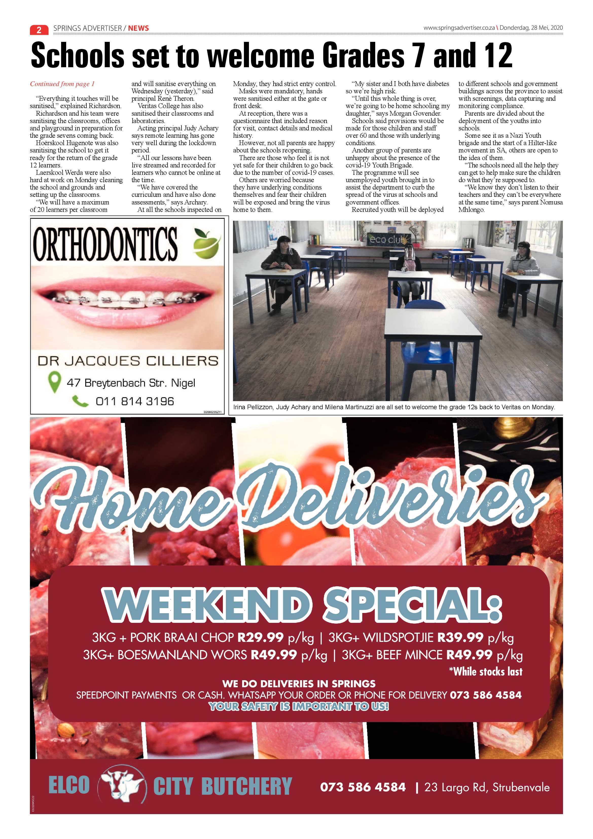 Springs Advertiser 28 May 2020 page 2