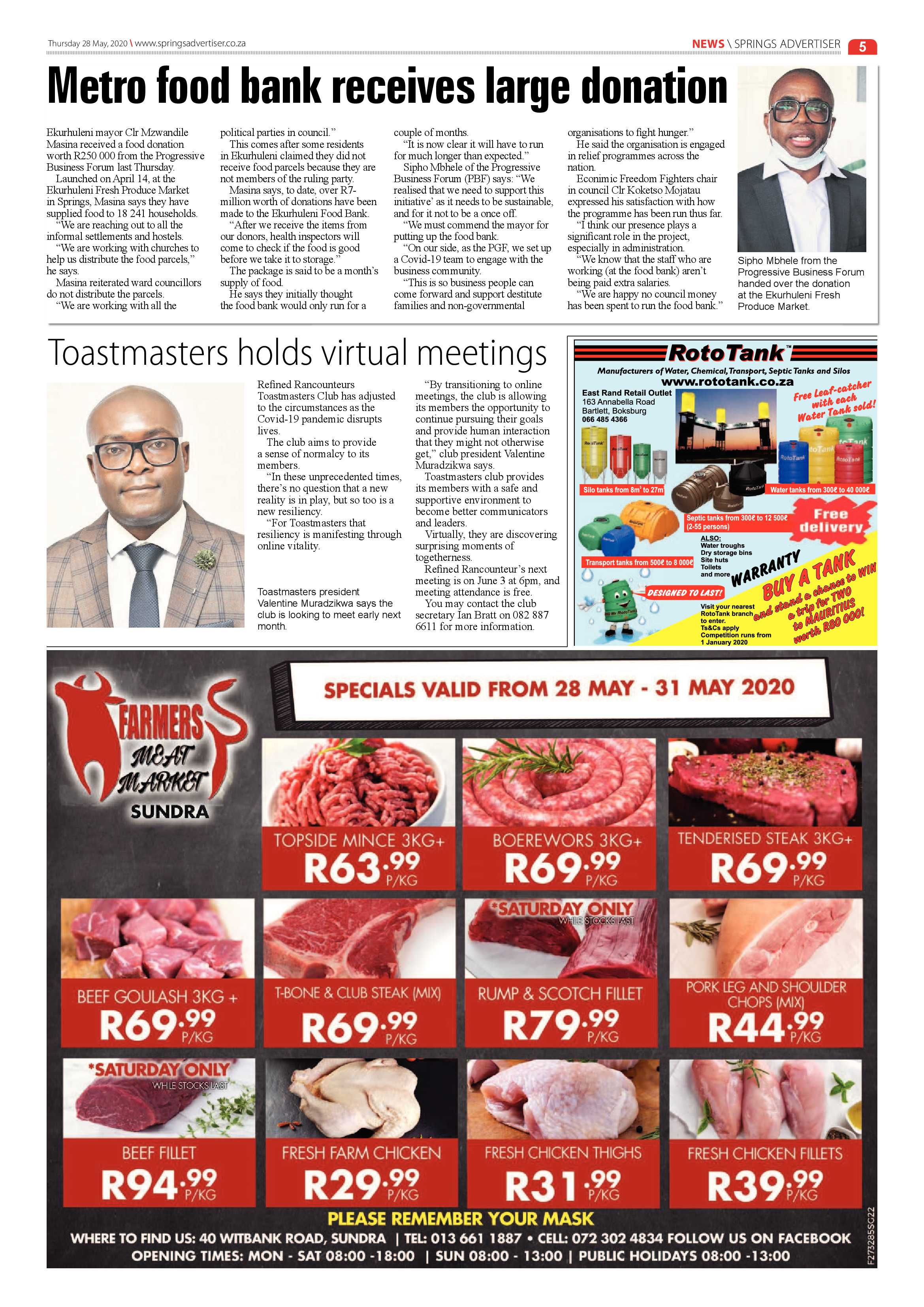 Springs Advertiser 28 May 2020 page 5