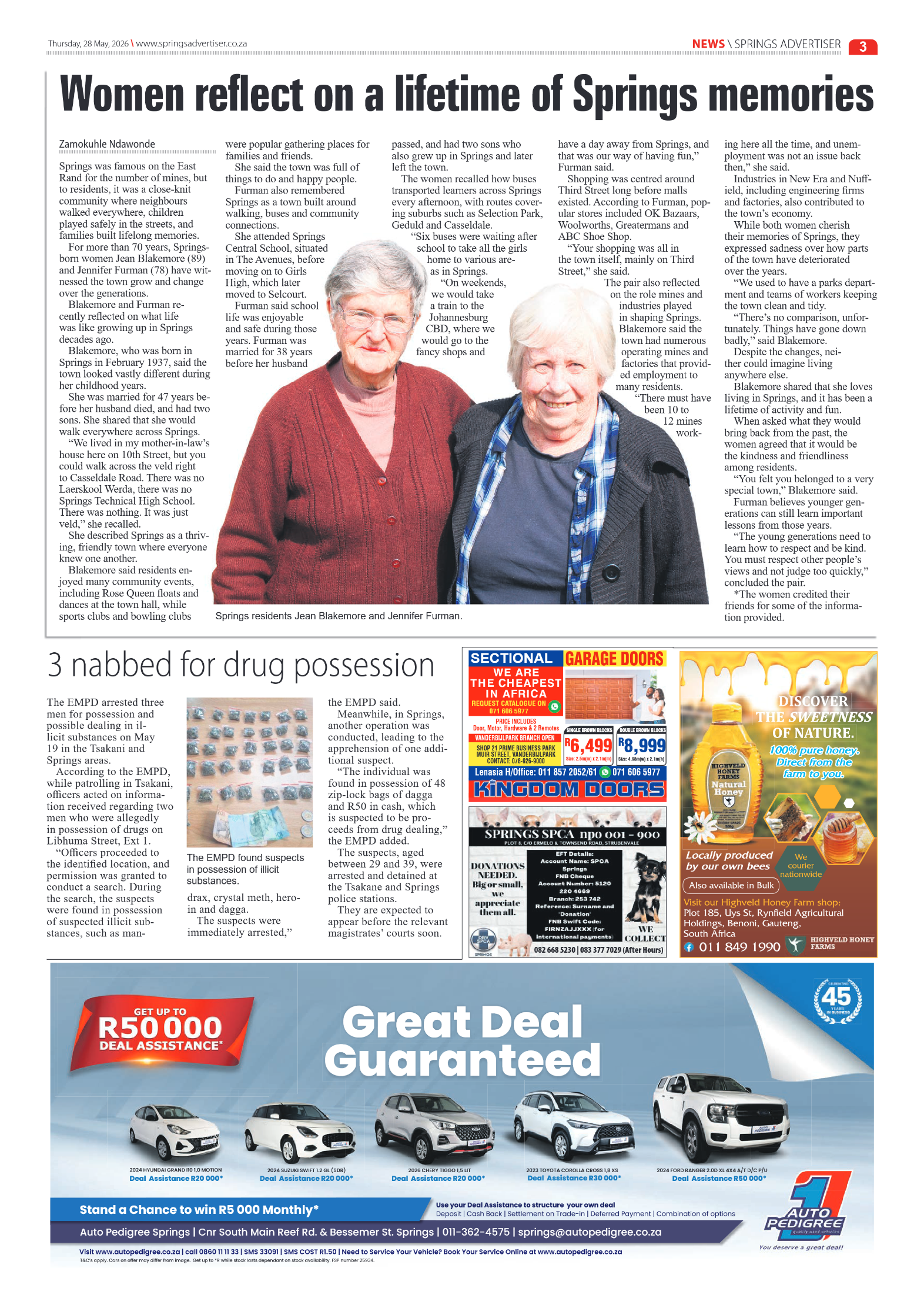 Springs Advertiser 28 May 2026 page 3