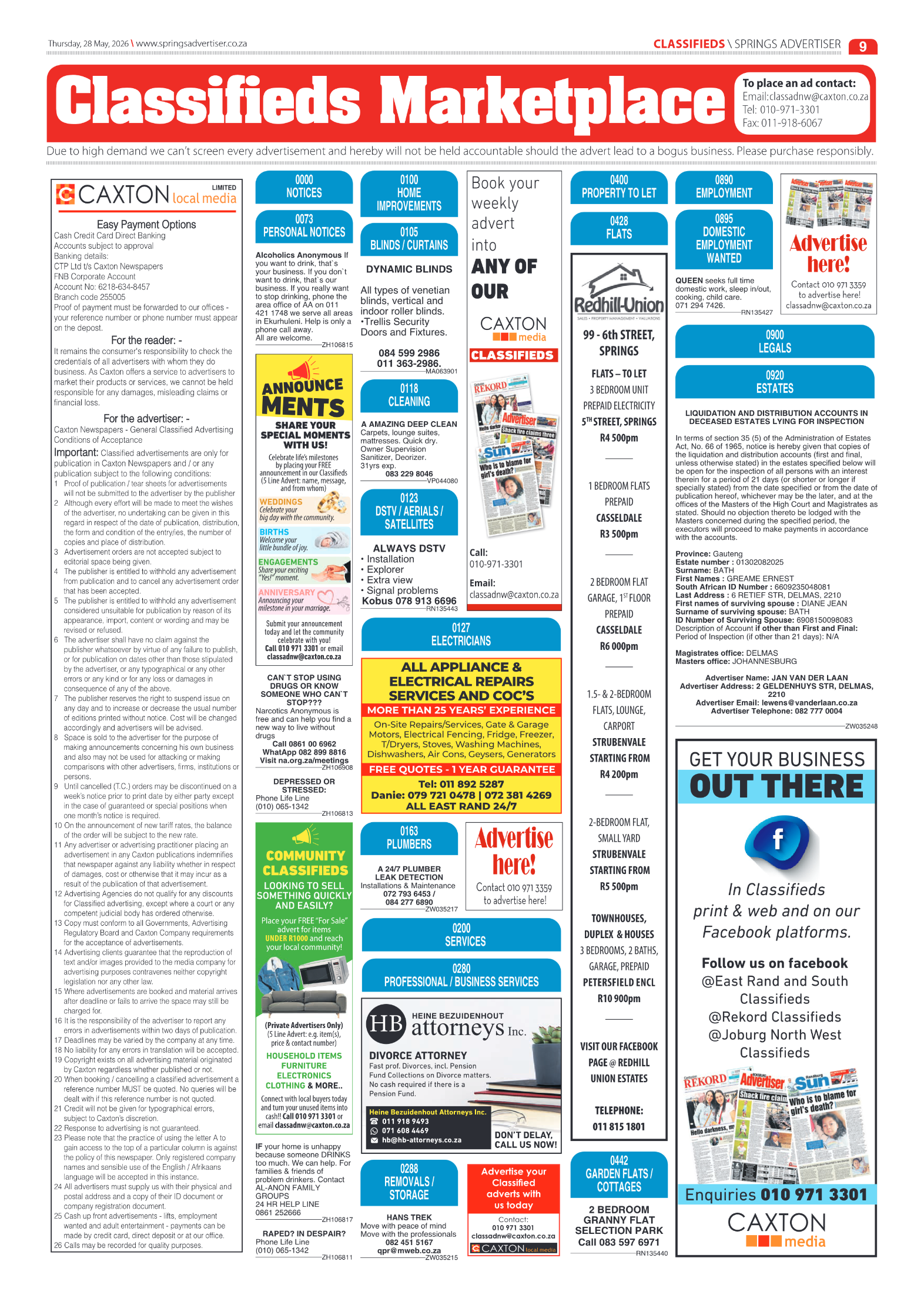Springs Advertiser 28 May 2026 page 9