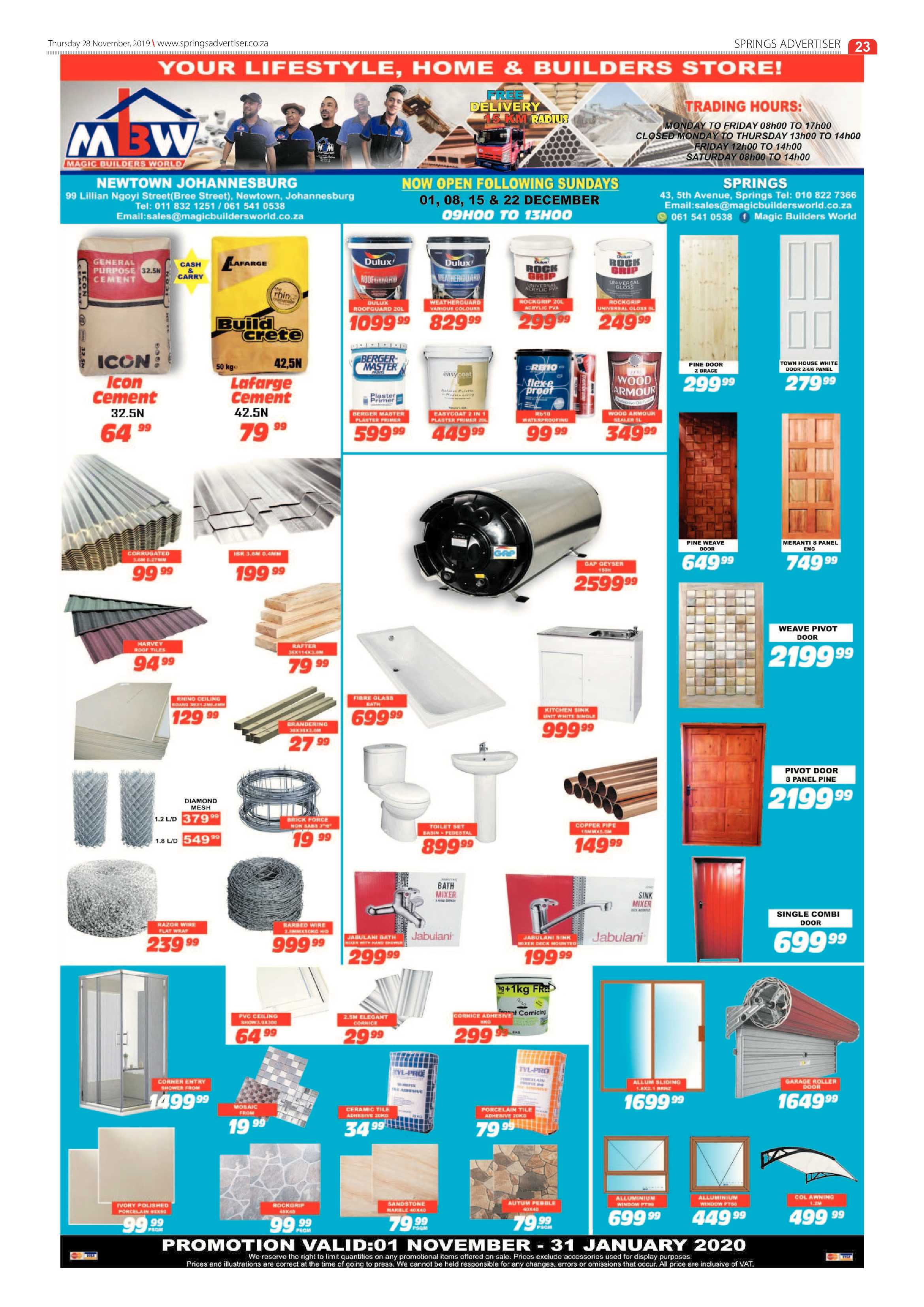 Springs Advertiser 28 November 2019 page 23