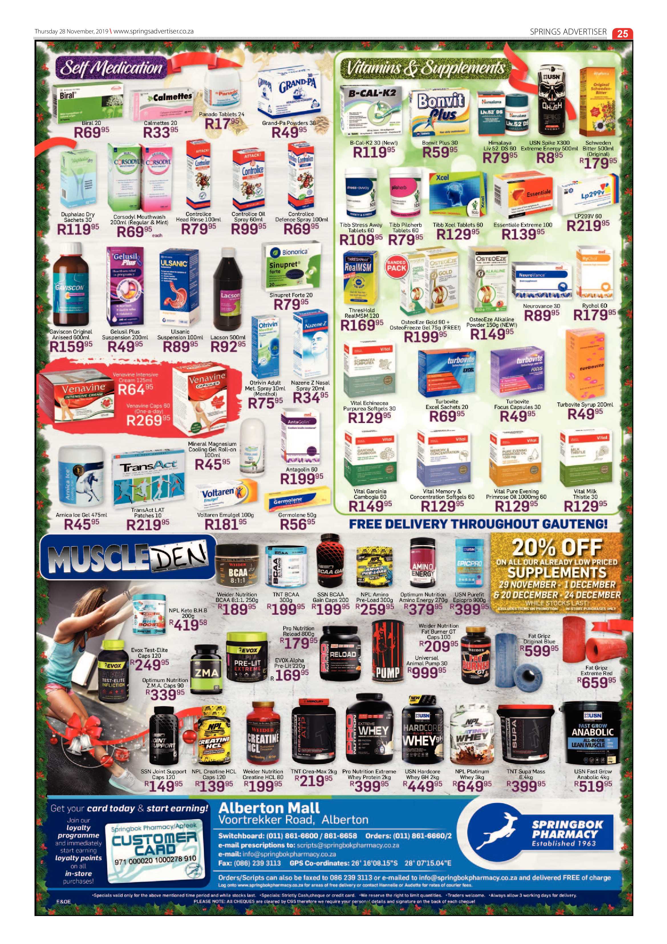 Springs Advertiser 28 November 2019 page 25