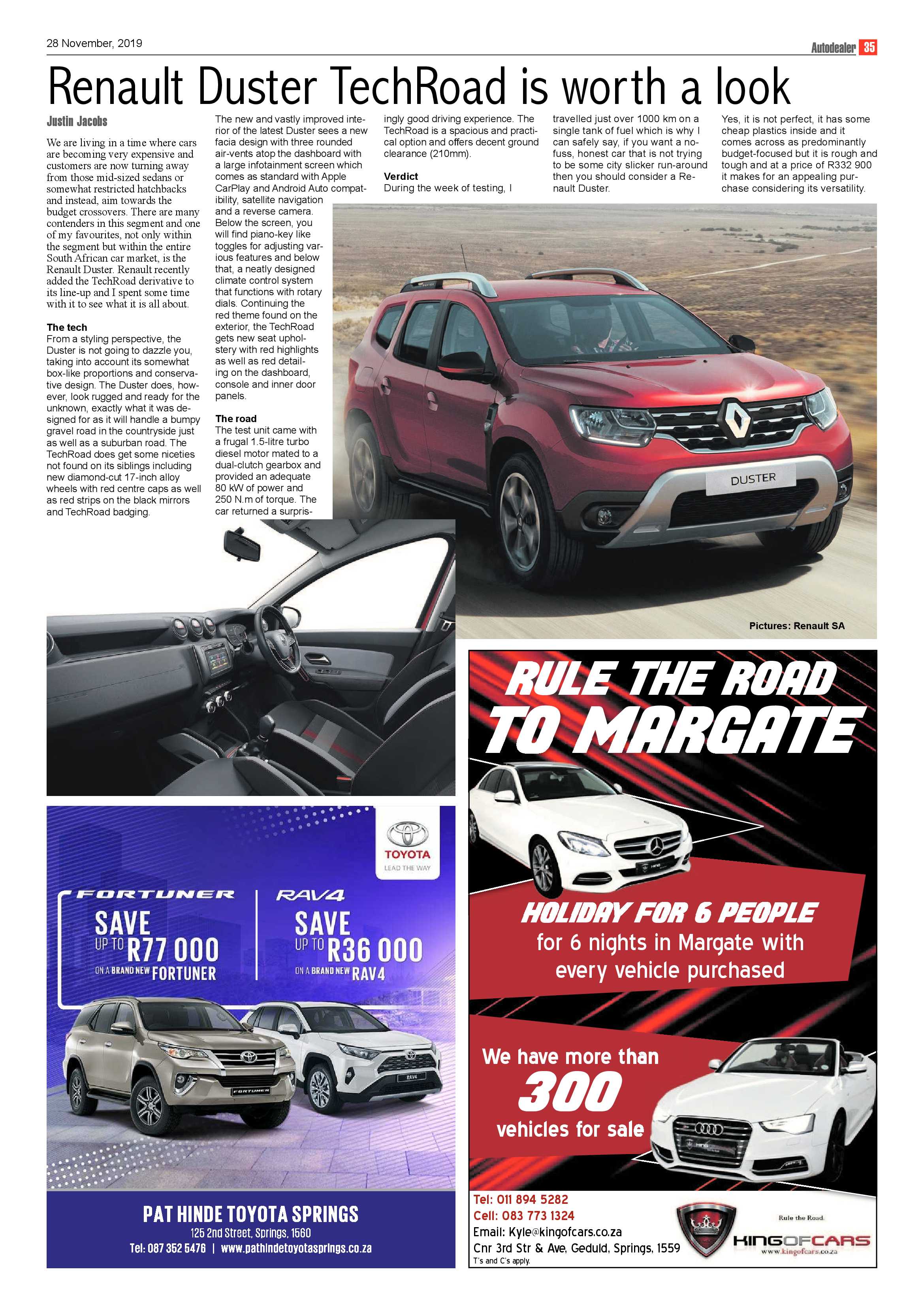 Springs Advertiser 28 November 2019 page 35