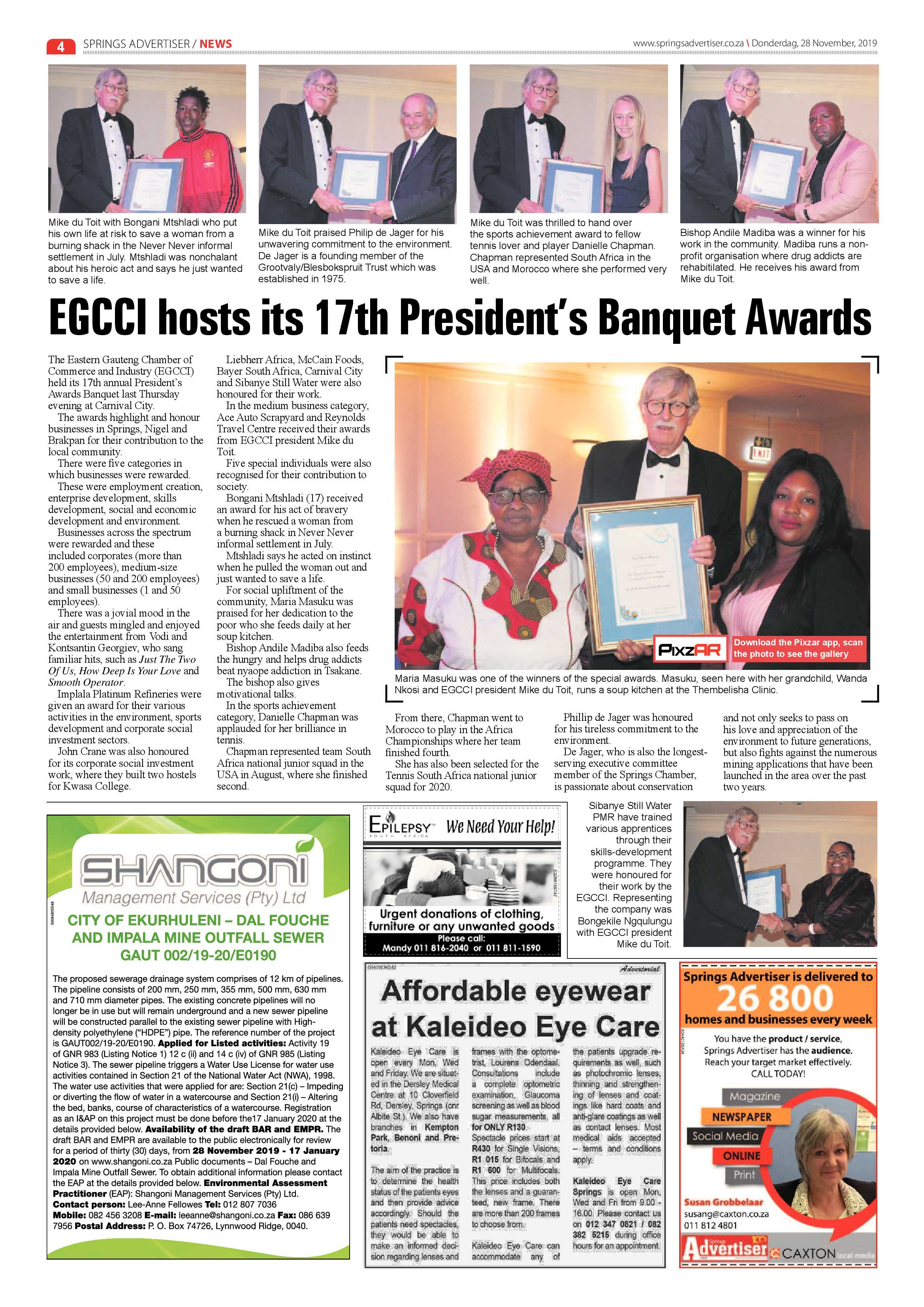 Springs Advertiser 28 November 2019 page 4