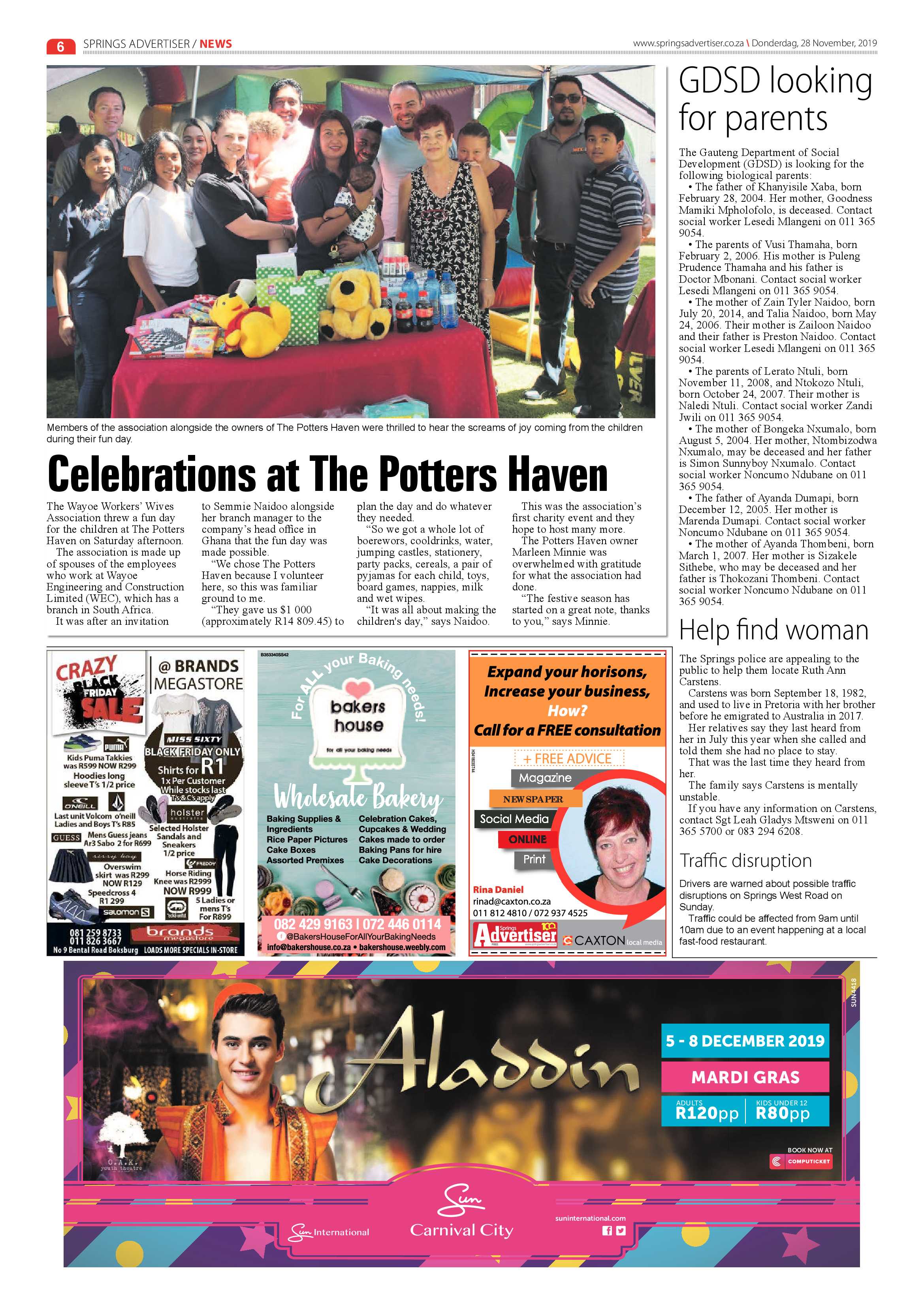 Springs Advertiser 28 November 2019 page 6