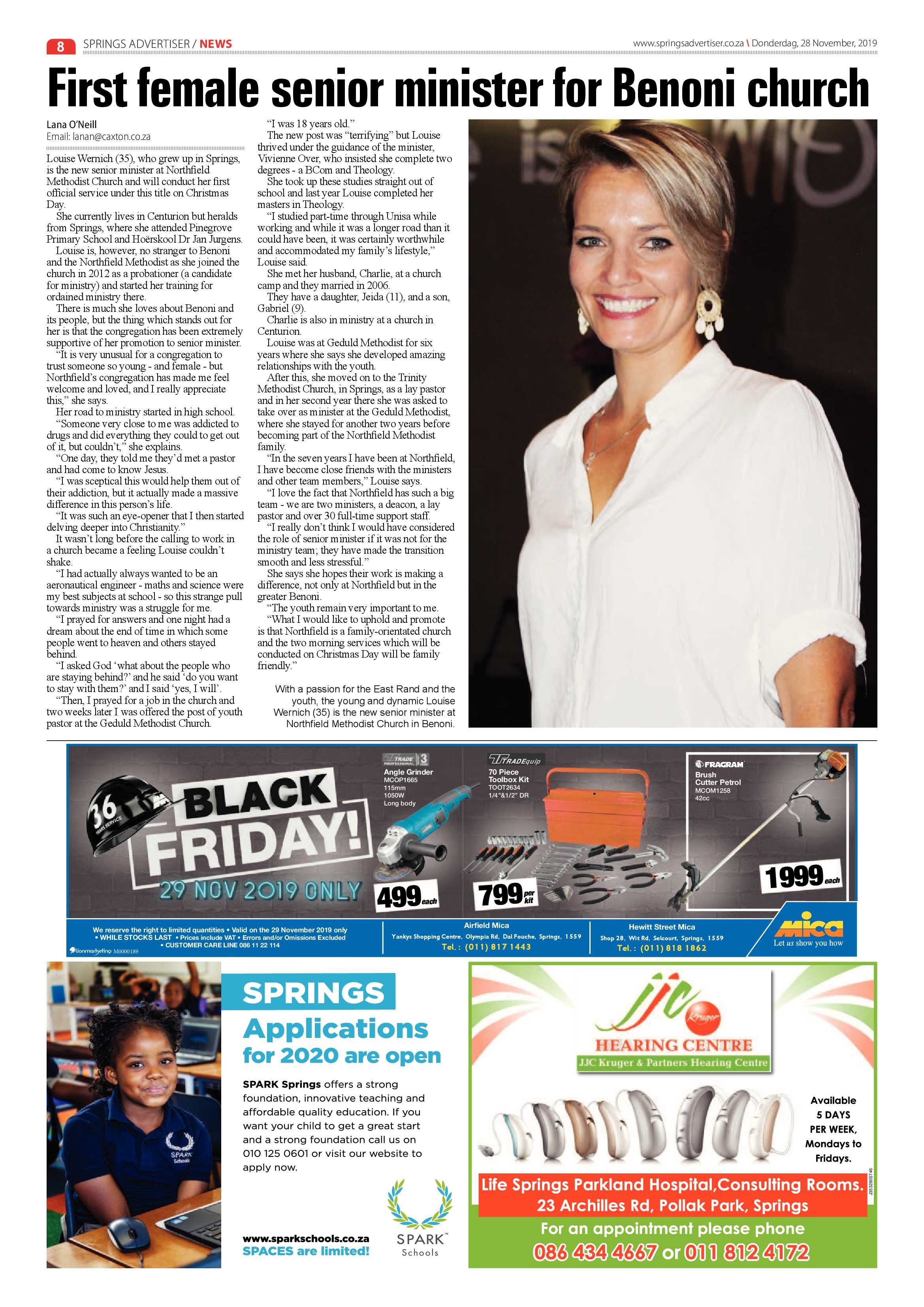 Springs Advertiser 28 November 2019 page 8