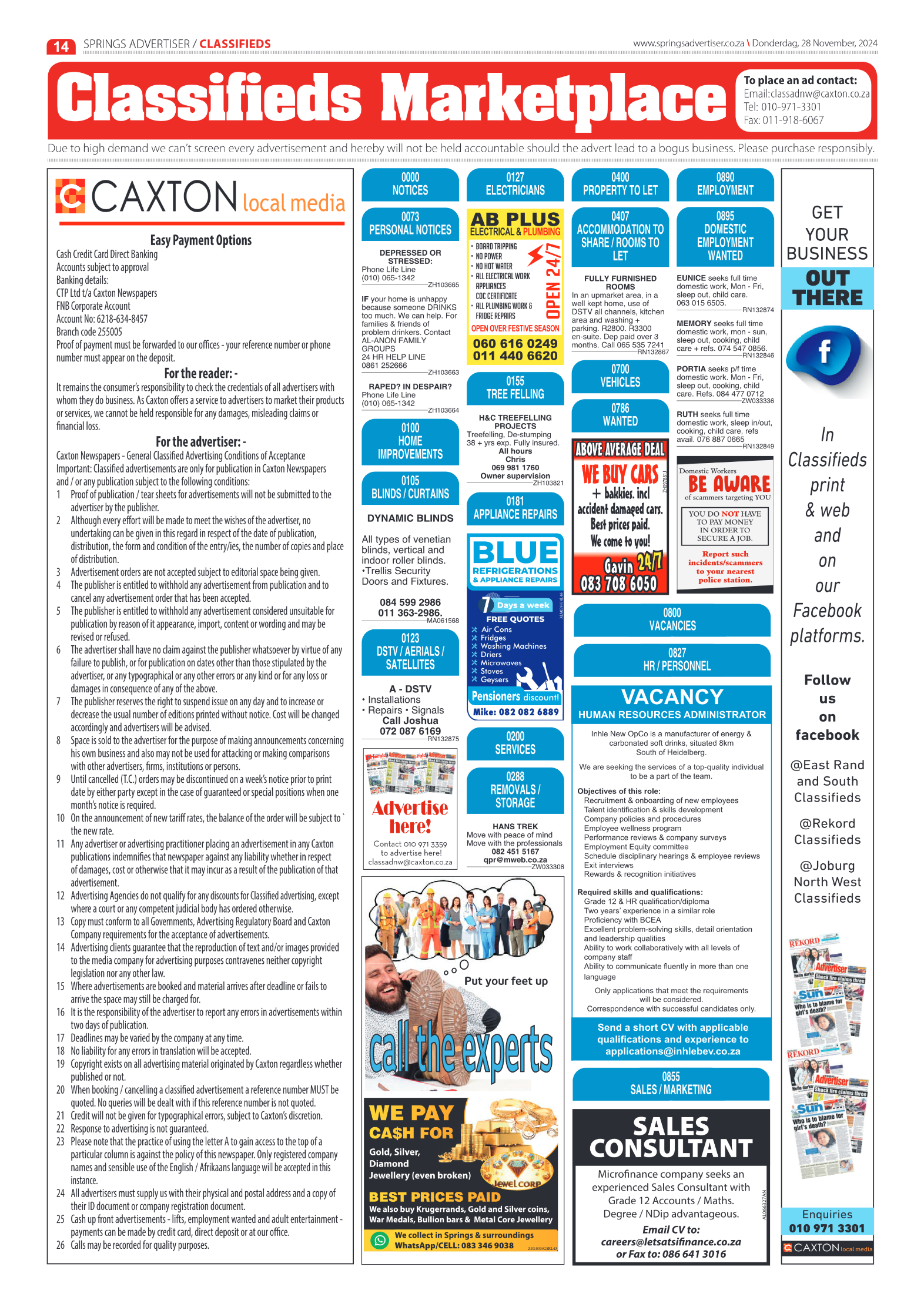 Springs Advertiser 28 November 2024 page 14