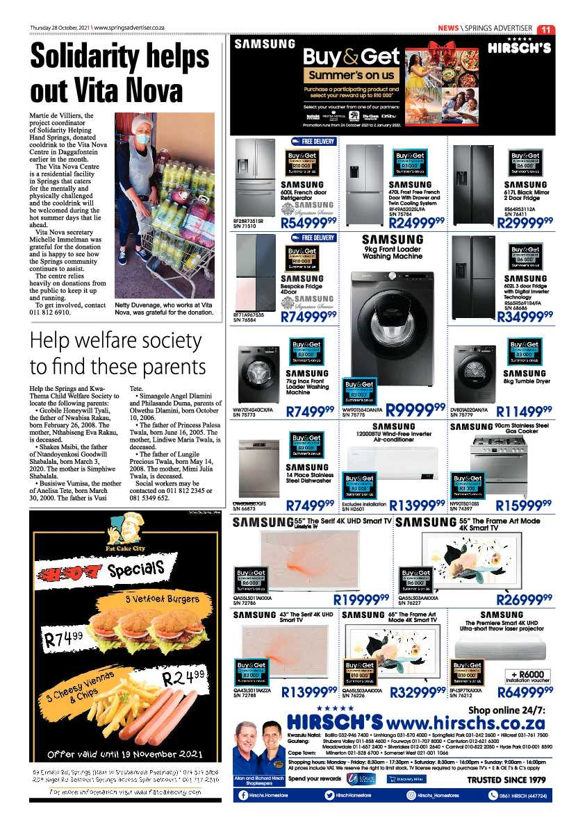 Springs Advertiser 28 October 2021 page 11