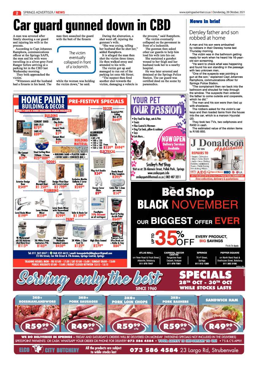 Springs Advertiser 28 October 2021 page 2