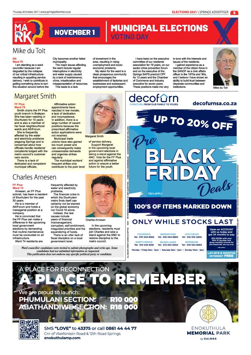 Springs Advertiser 28 October 2021 page 9