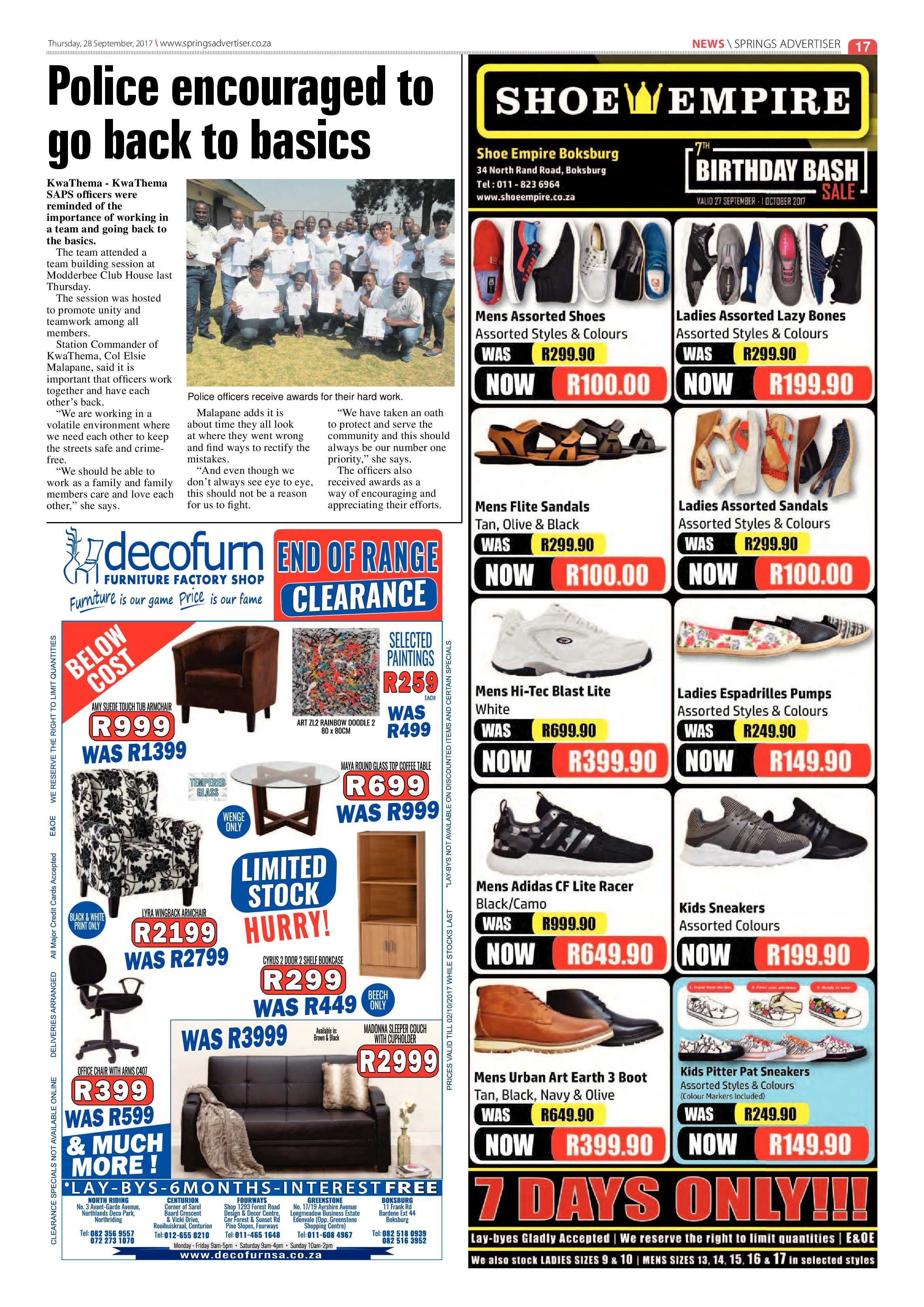 Springs Advertiser 28 September 2017 page 19