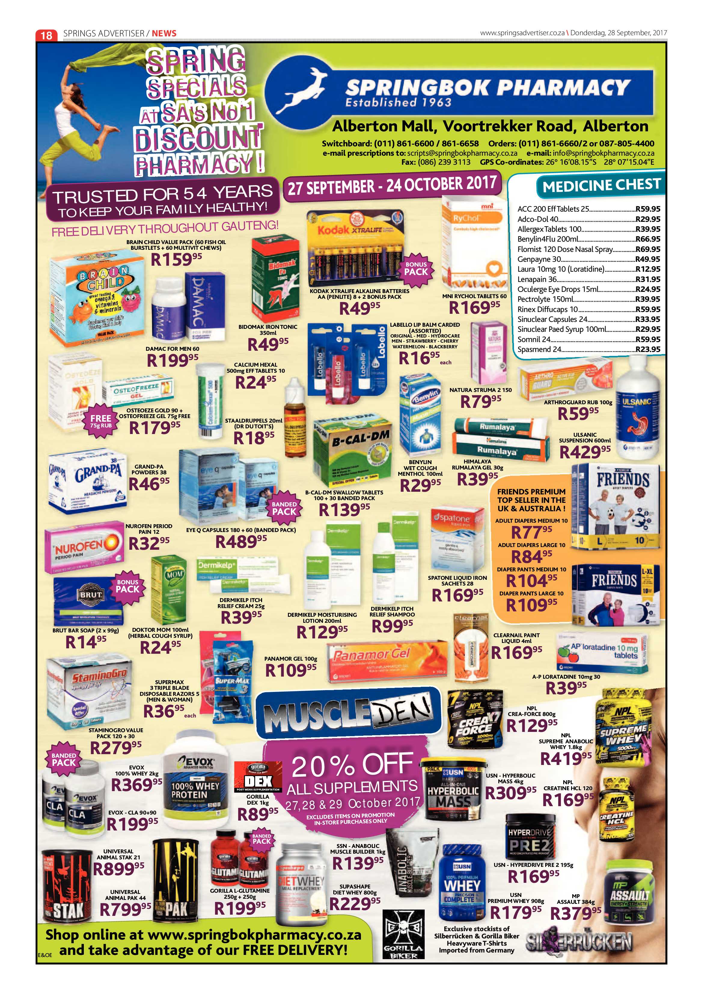 Springs Advertiser 28 September 2017 page 20