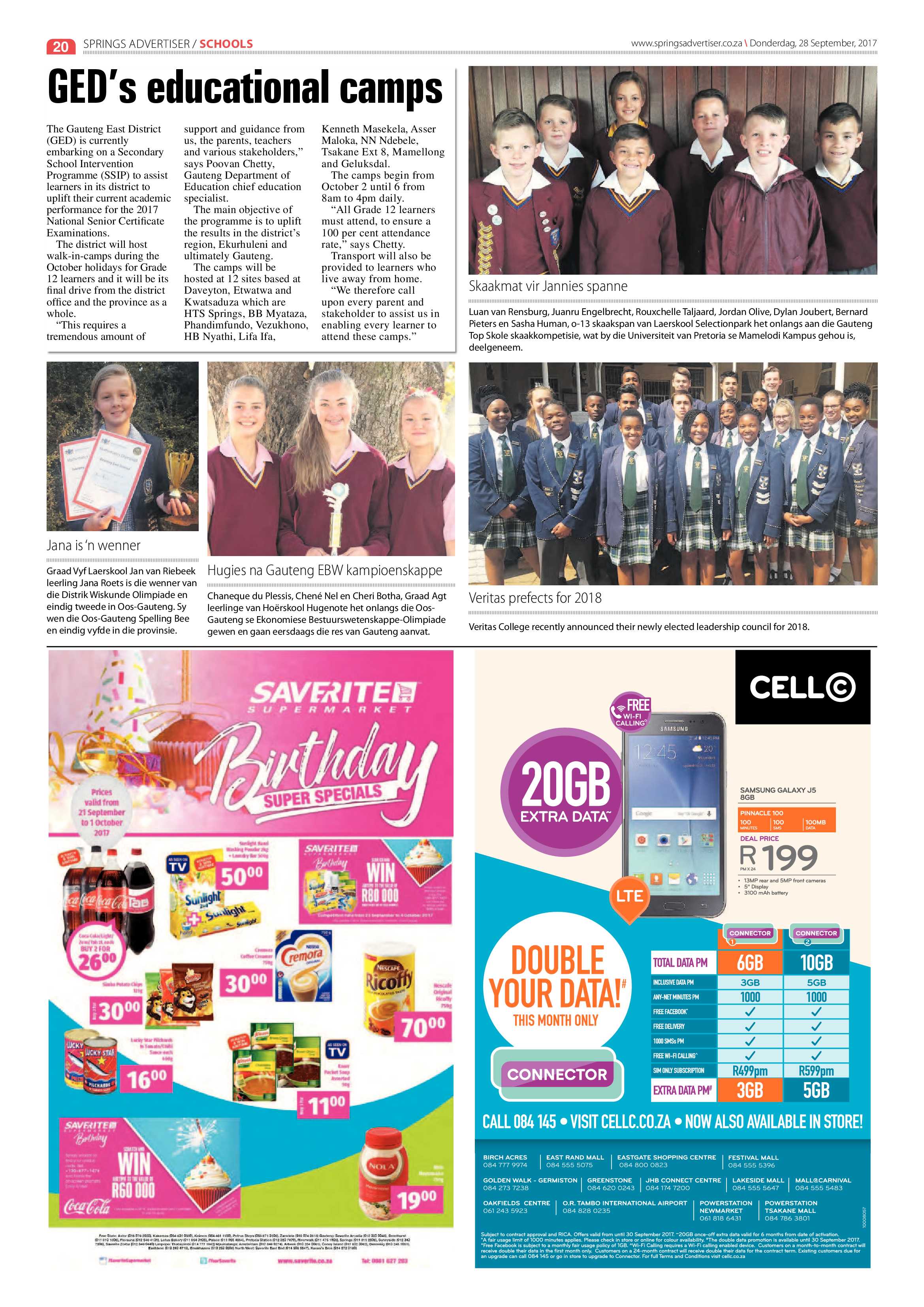 Springs Advertiser 28 September 2017 page 22