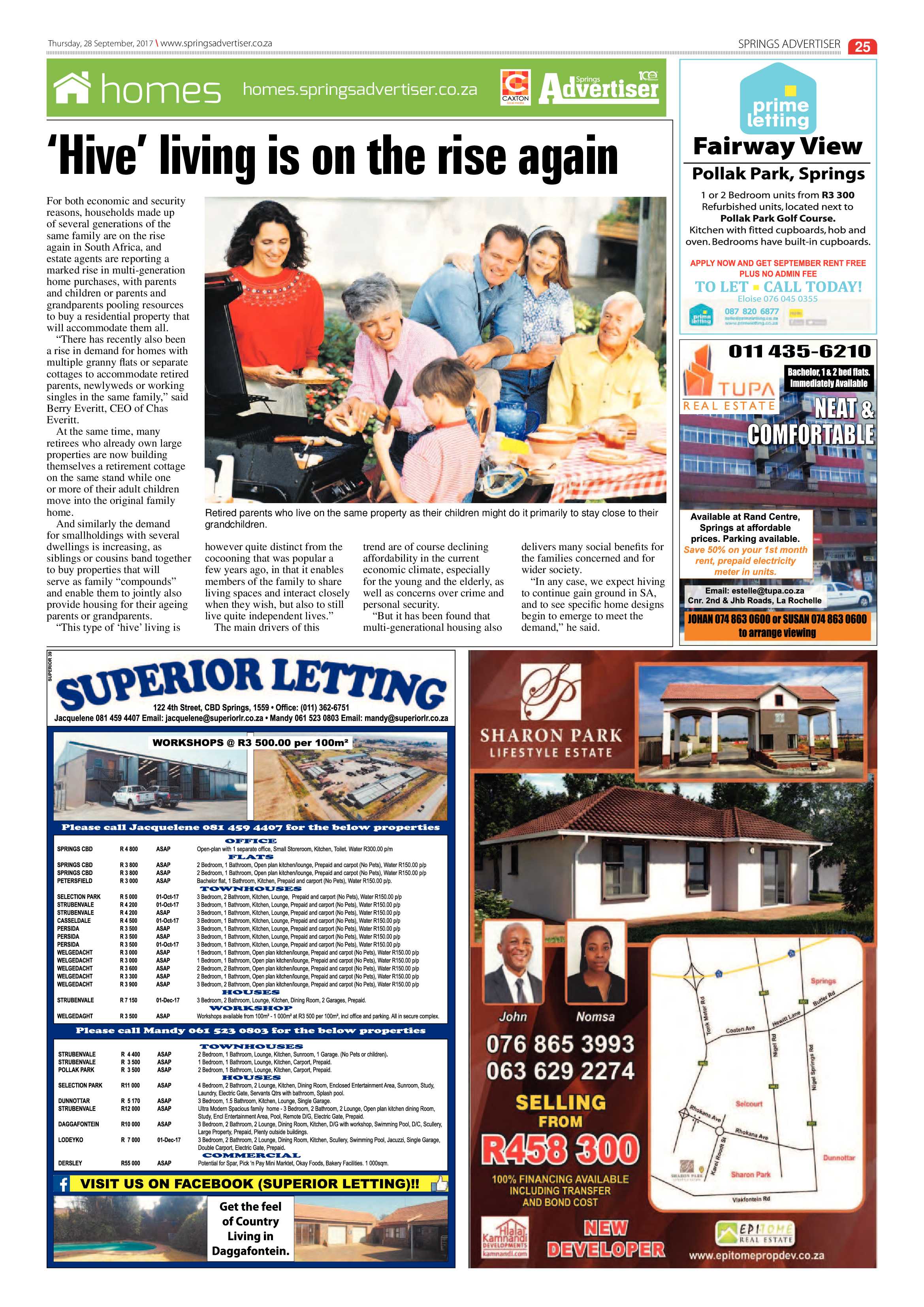 Springs Advertiser 28 September 2017 page 27