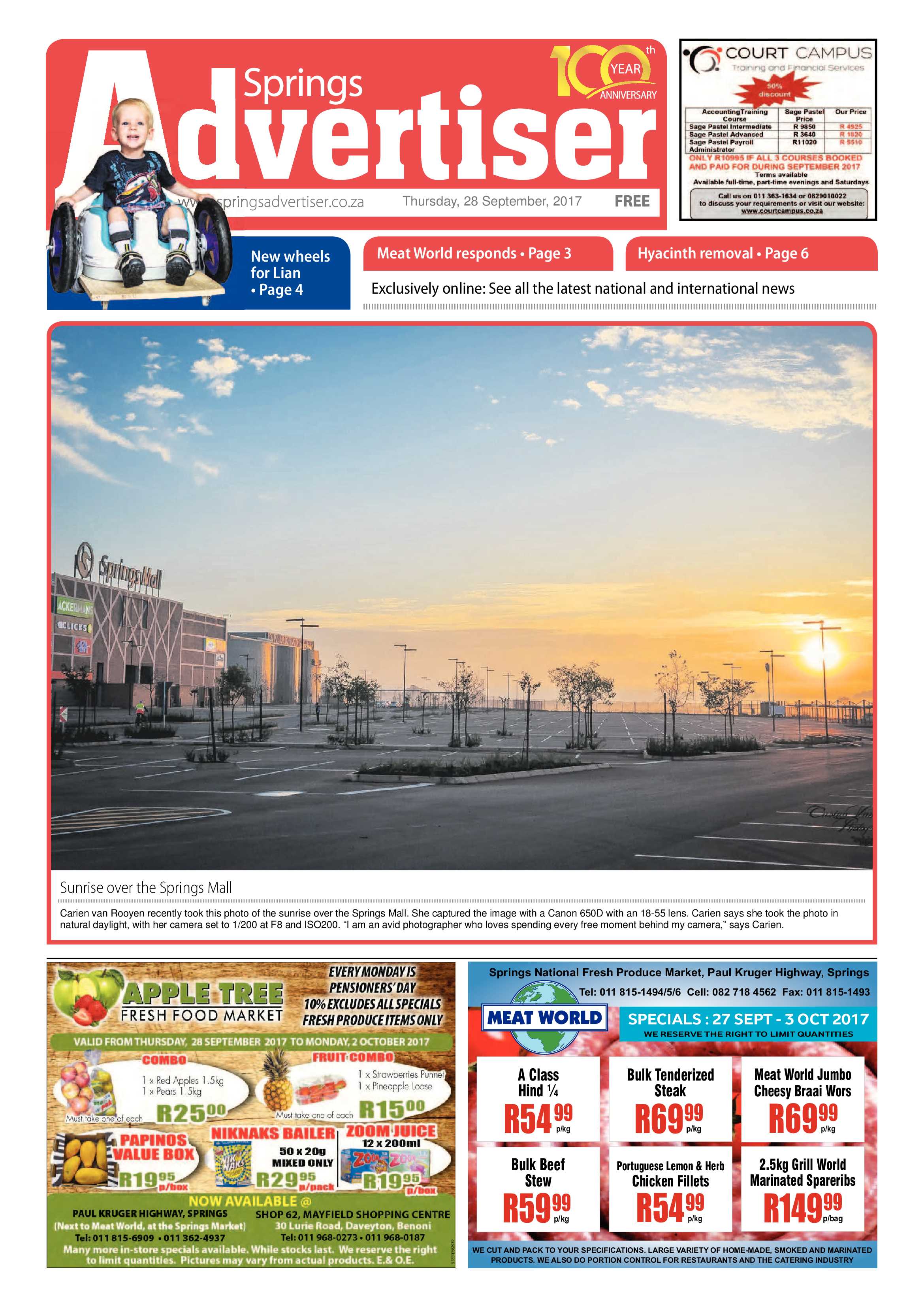 Springs Advertiser 28 September 2017 page 3