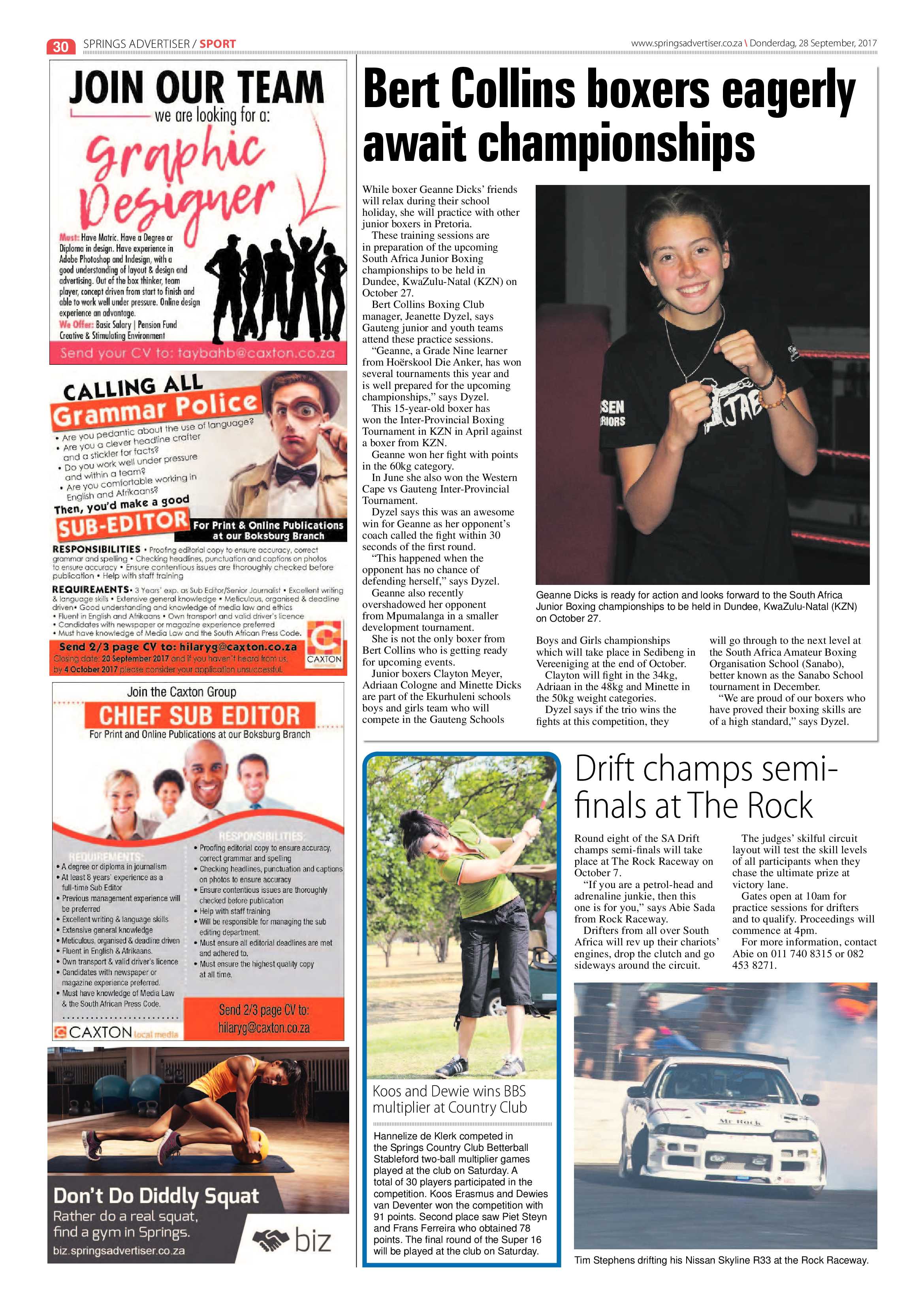 Springs Advertiser 28 September 2017 page 32