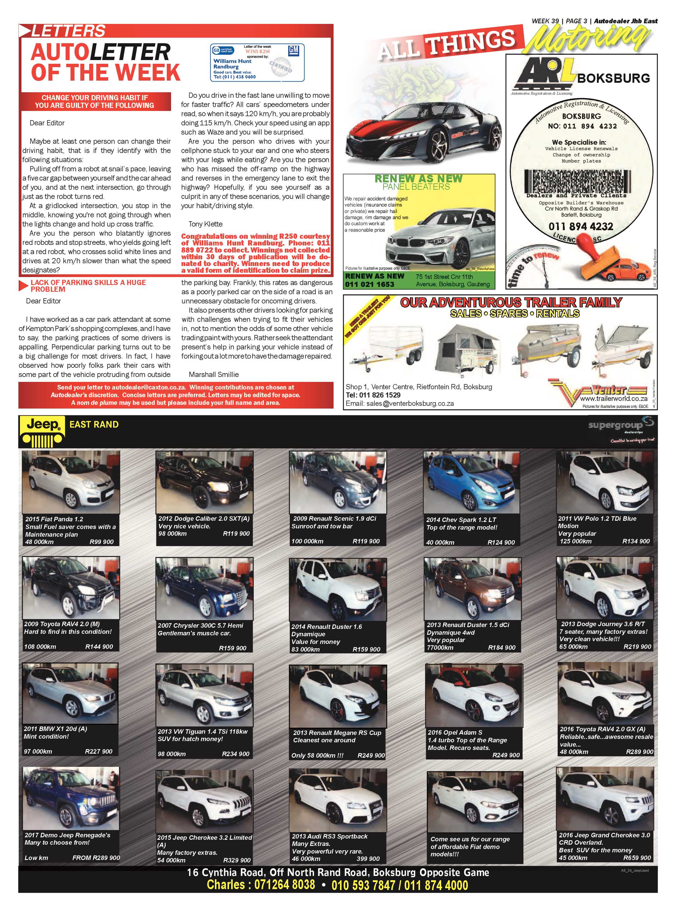 Springs Advertiser 28 September 2017 page 39