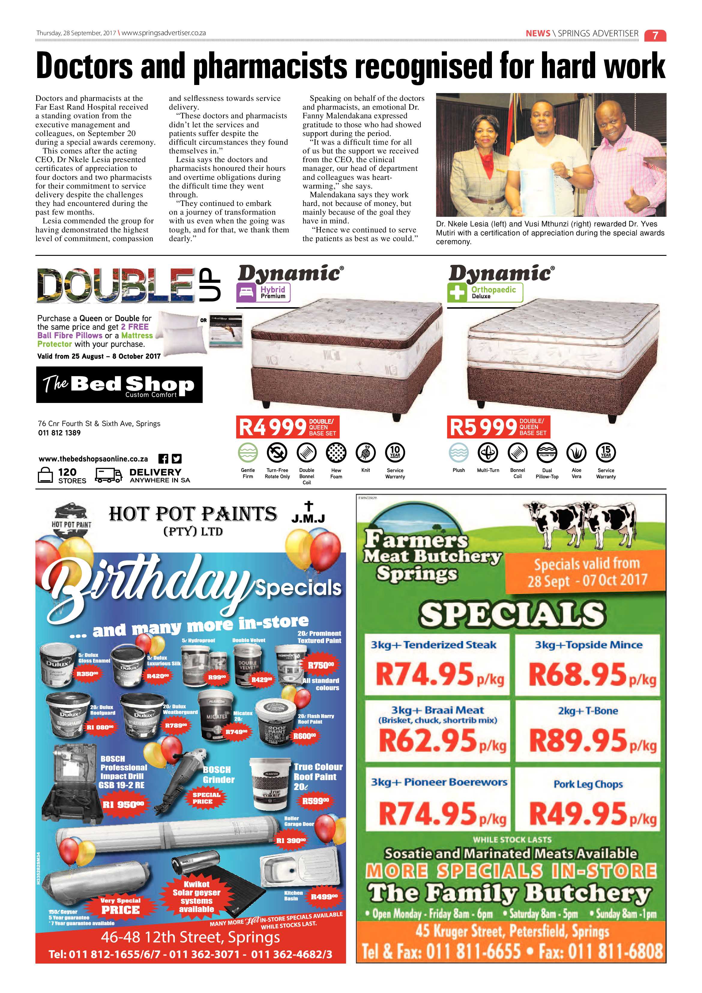 Springs Advertiser 28 September 2017 page 9