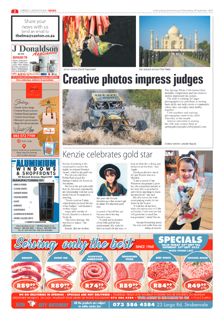 Springs Advertiser 28 September 2023 page 2