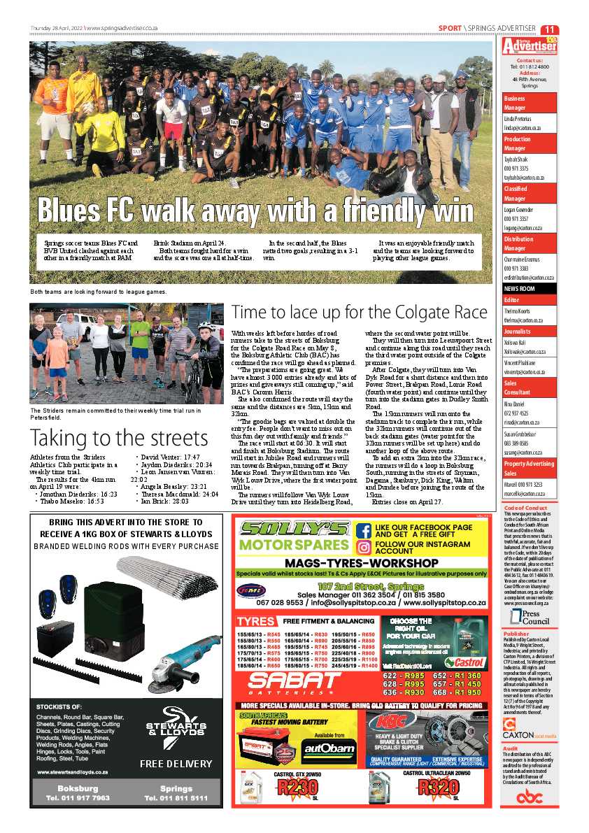Springs Advertiser 29 April 2022 page 13