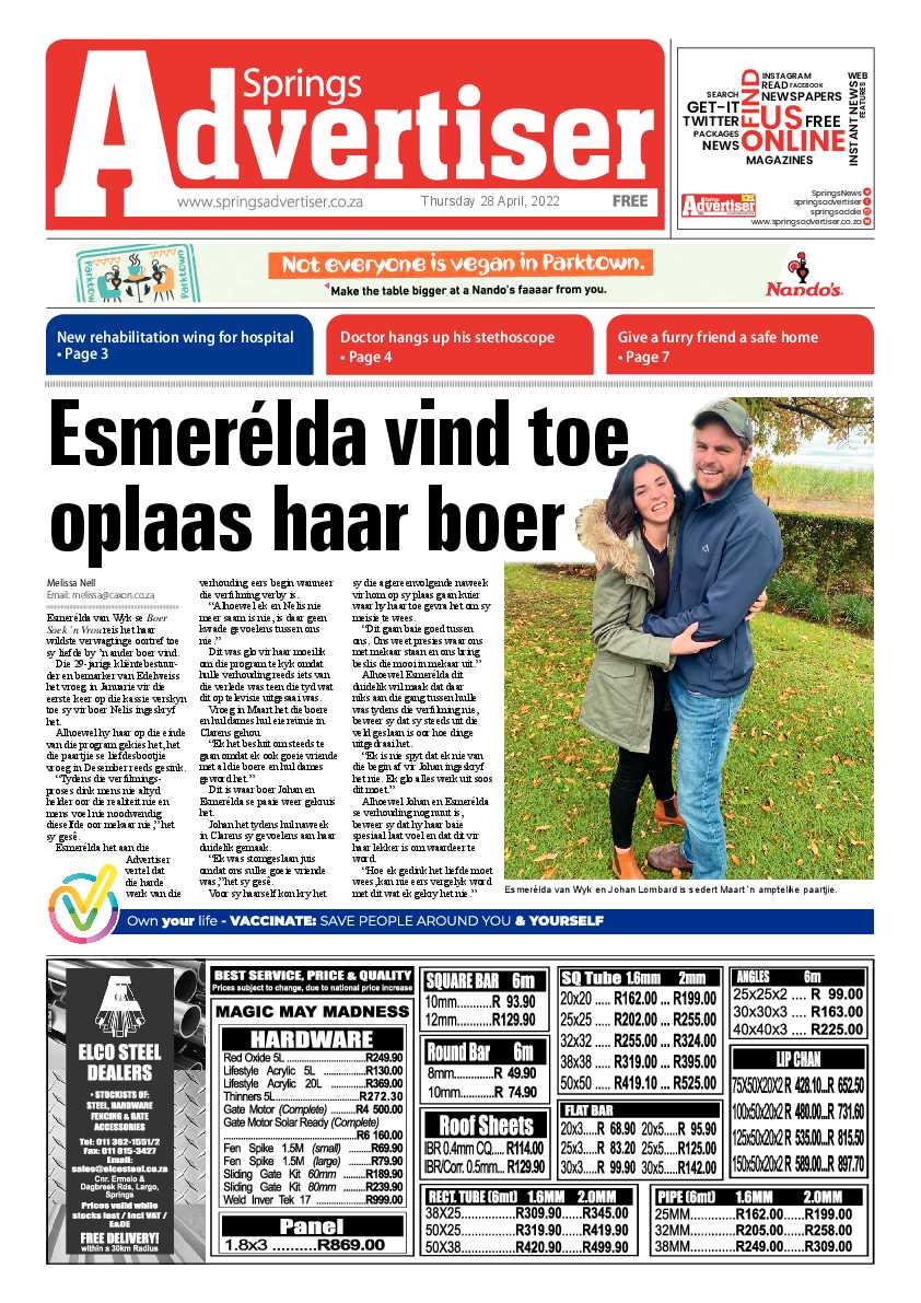 Springs Advertiser 29 April 2022 page 3