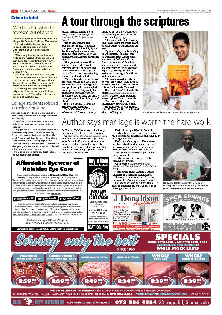 Springs Advertiser 29 April 2022 page 4