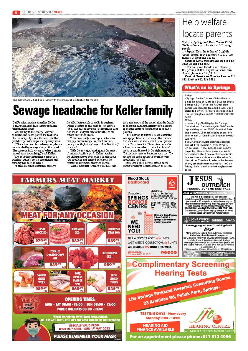 Springs Advertiser 29 April 2022 page 8