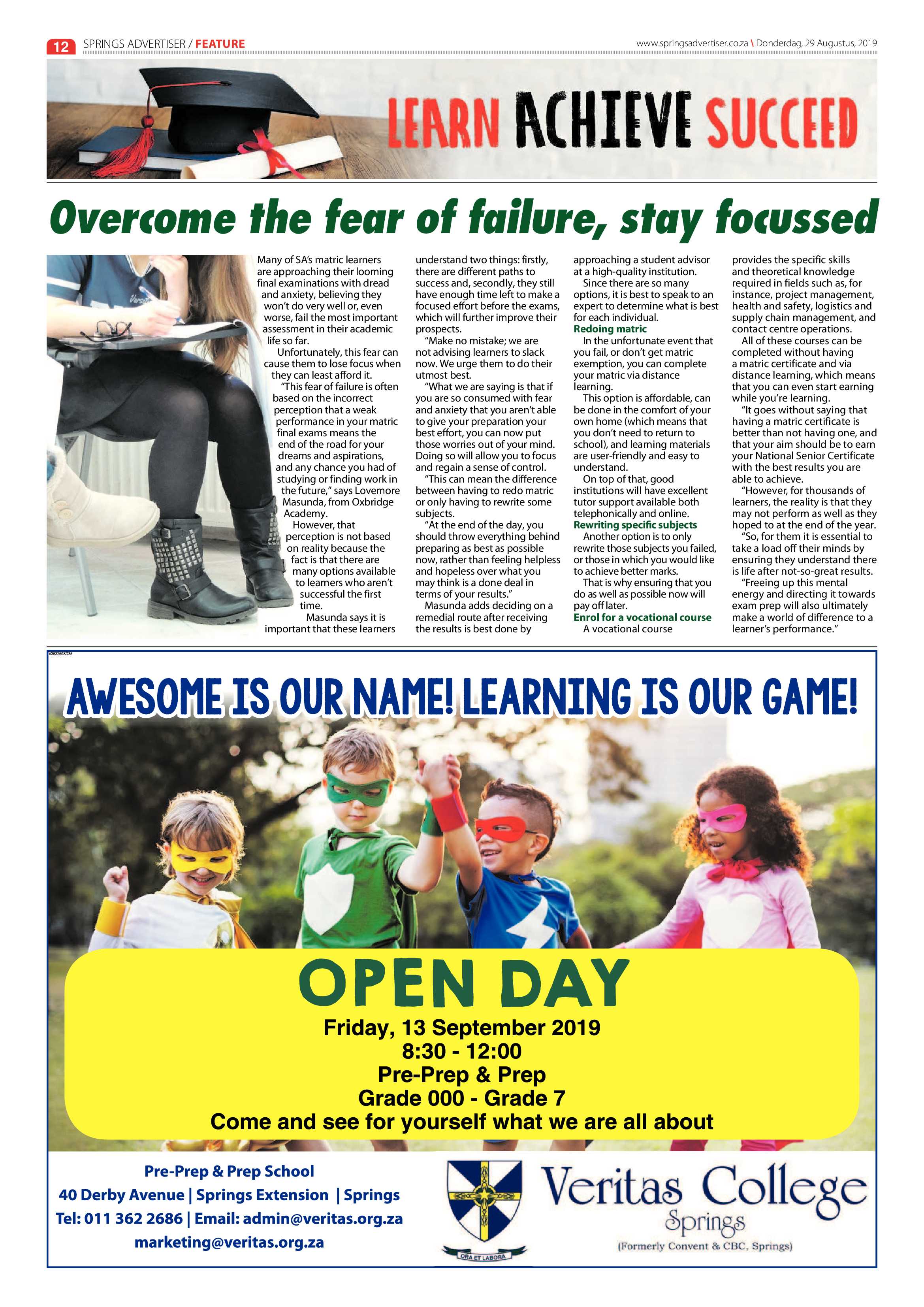 Springs Advertiser 29 August 2019 page 12