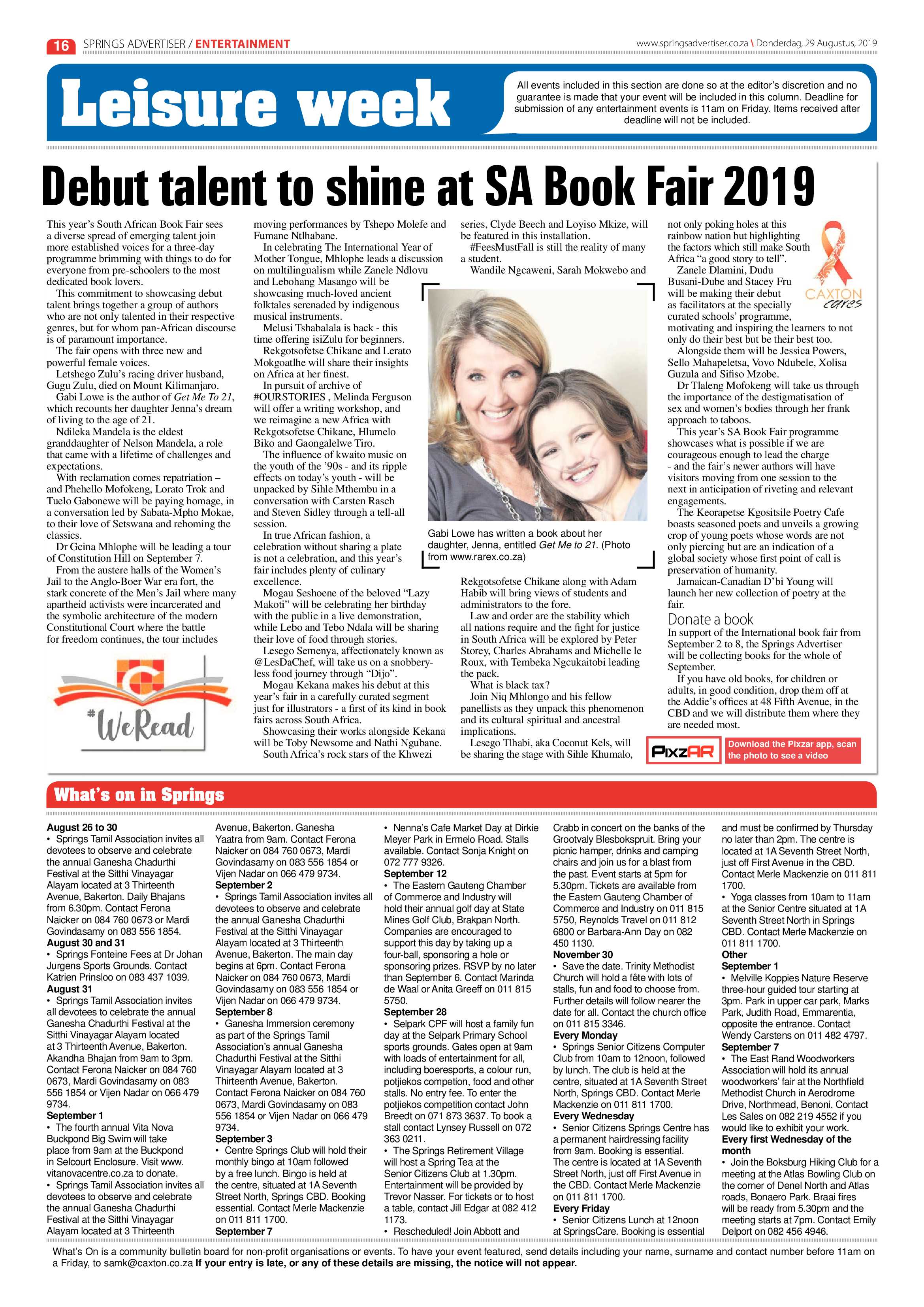 Springs Advertiser 29 August 2019 page 16