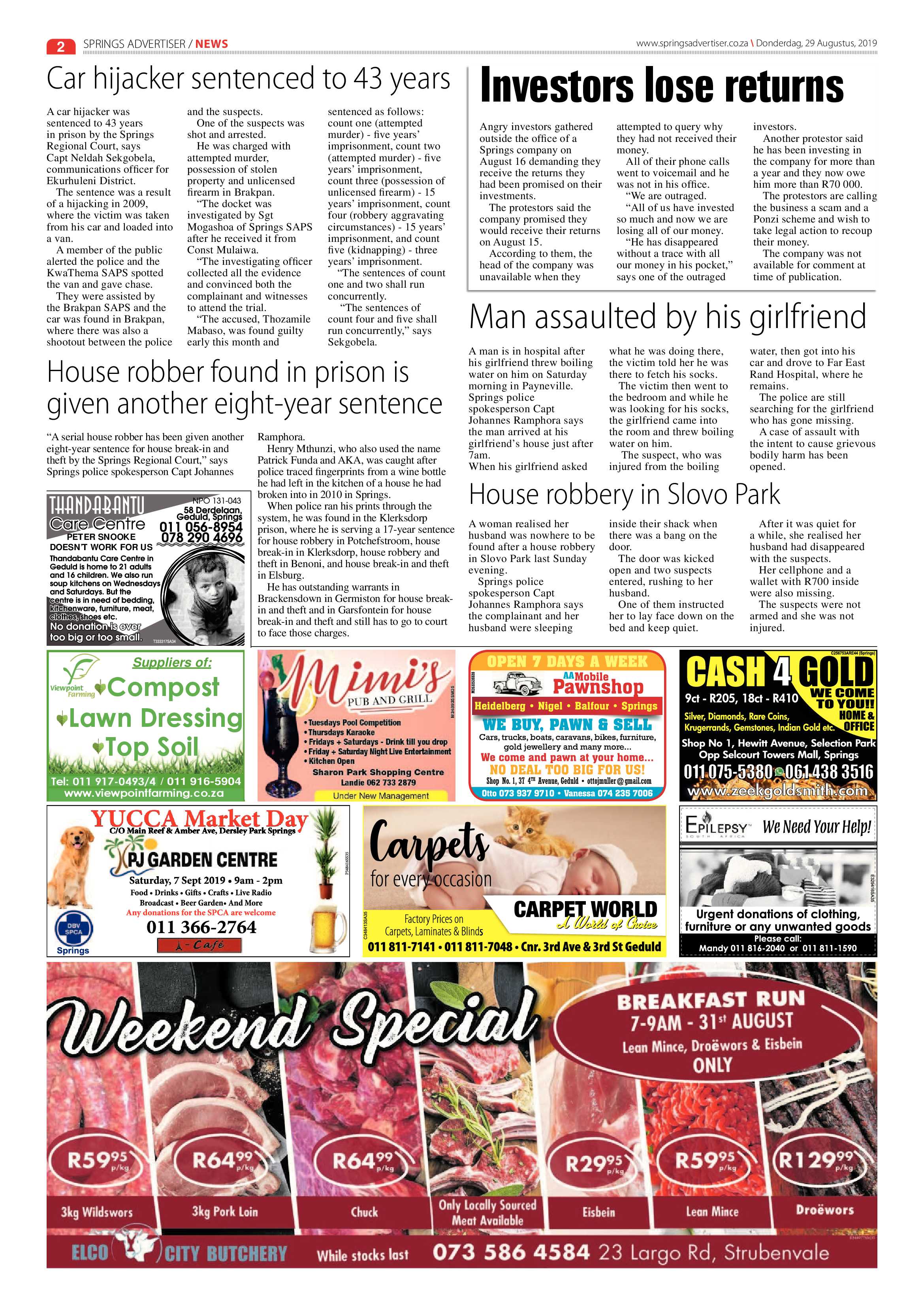 Springs Advertiser 29 August 2019 page 2