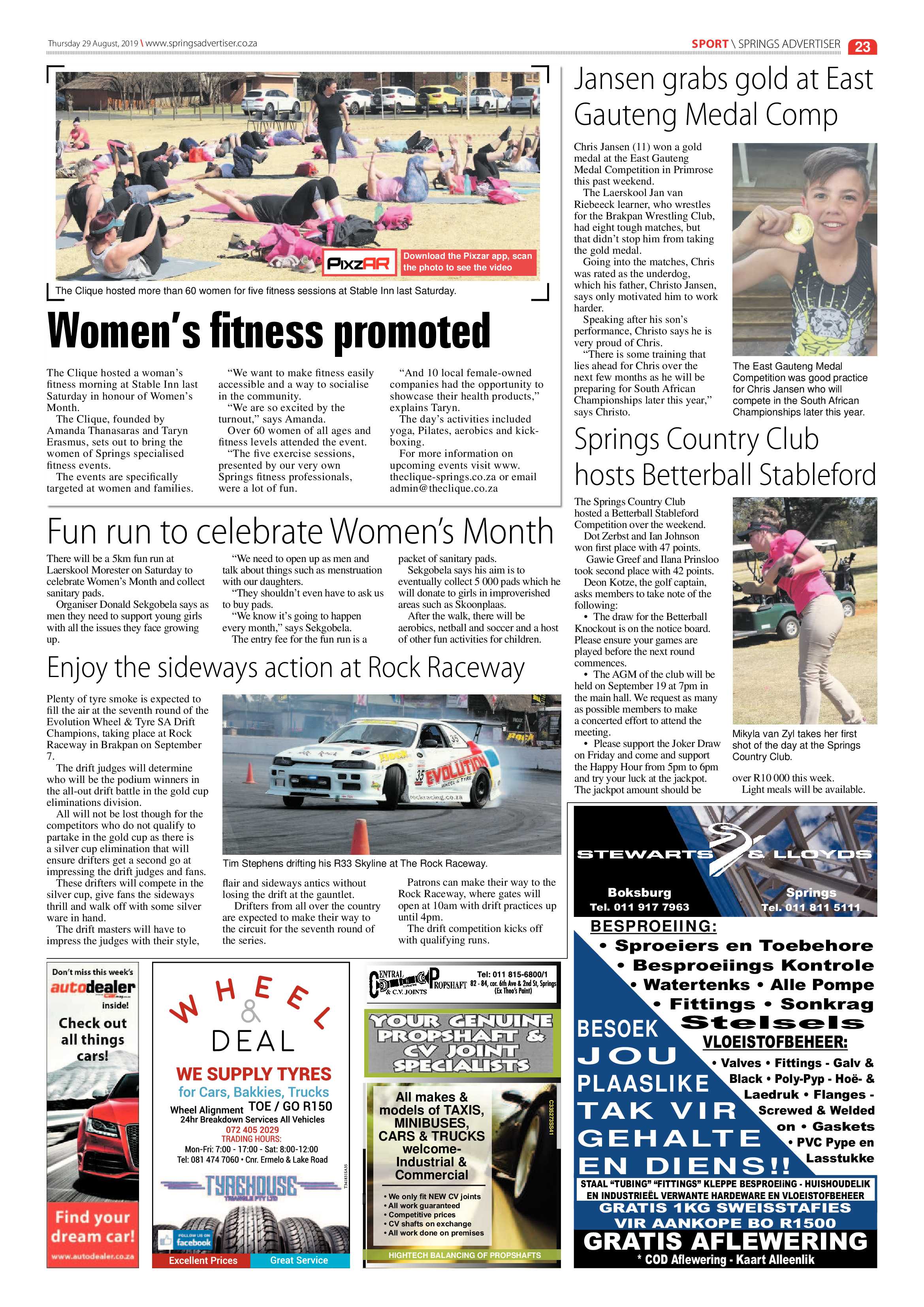 Springs Advertiser 29 August 2019 page 23