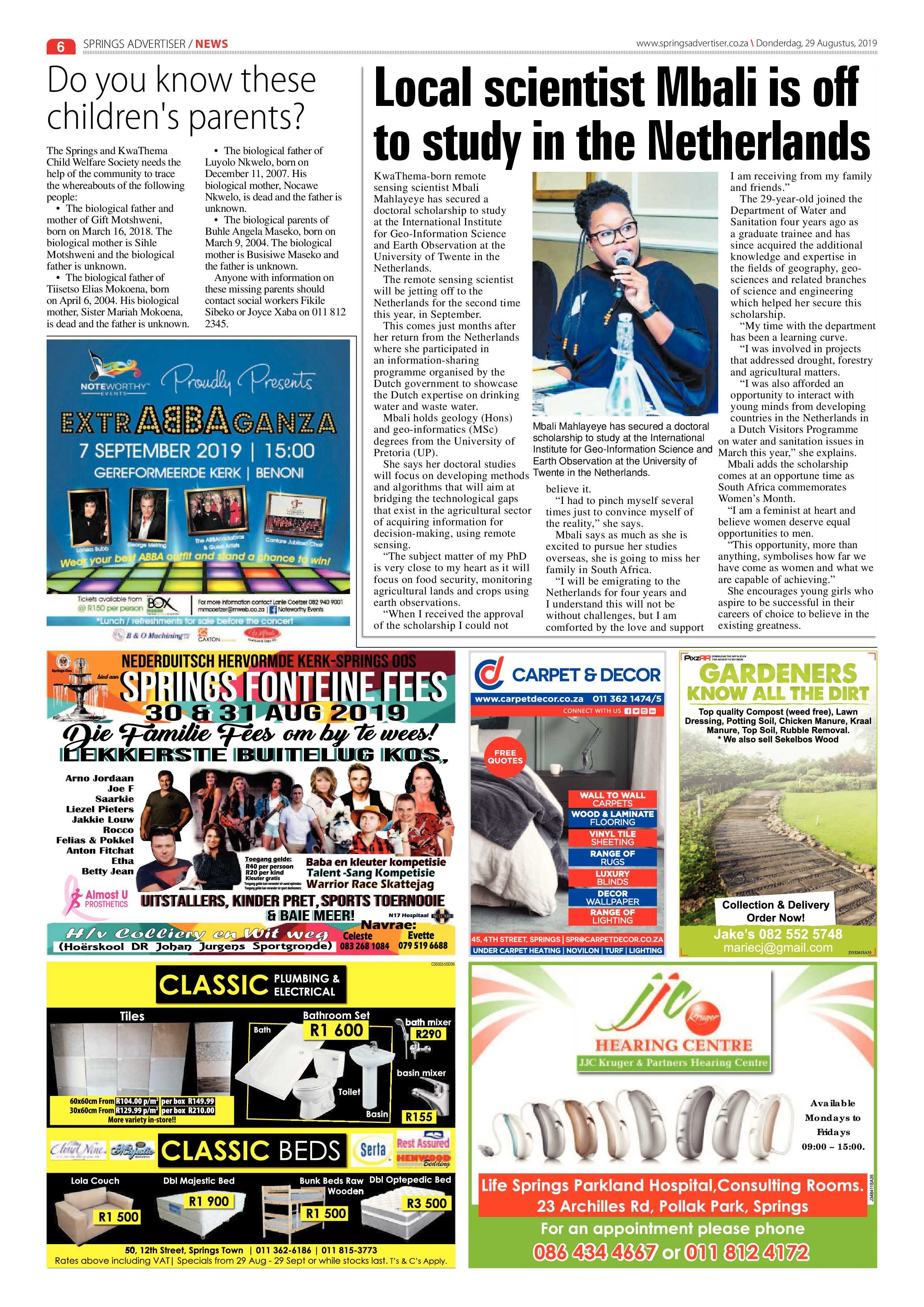 Springs Advertiser 29 August 2019 page 6