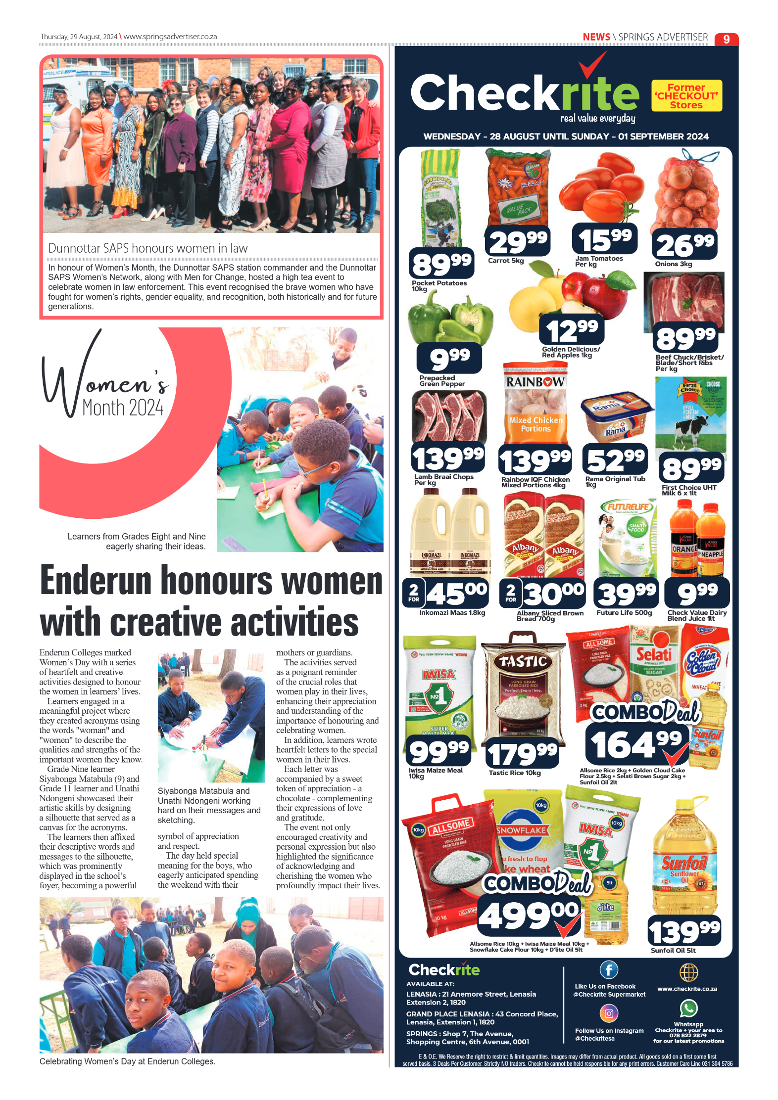 Springs Advertiser 29 August 2024 page 9