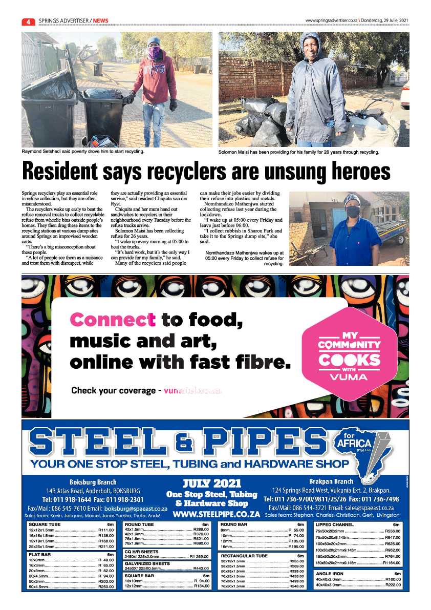Springs Advertiser 29 July 2021 page 4