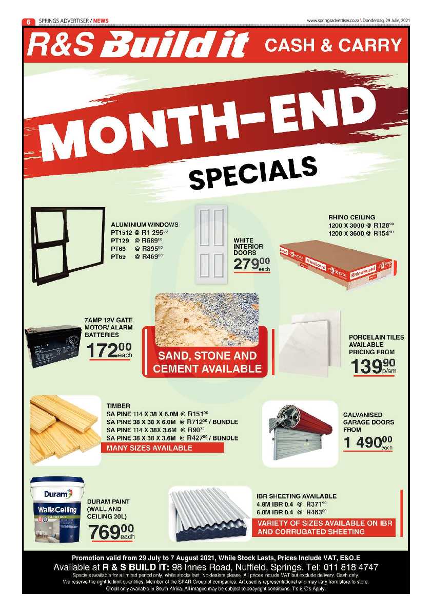 Springs Advertiser 29 July 2021 page 6