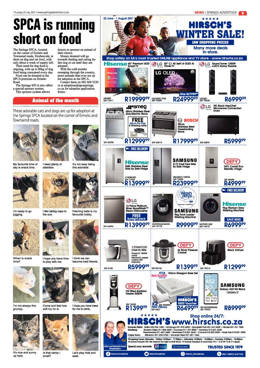 Springs Advertiser 29 July 2021 page 9