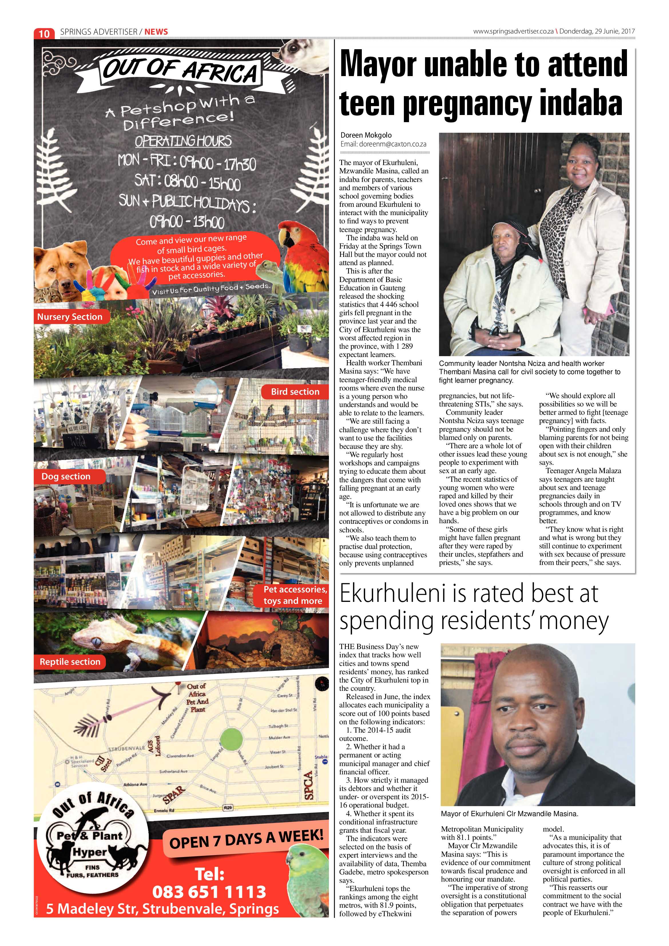 Springs Advertiser 29 June 2017 page 10