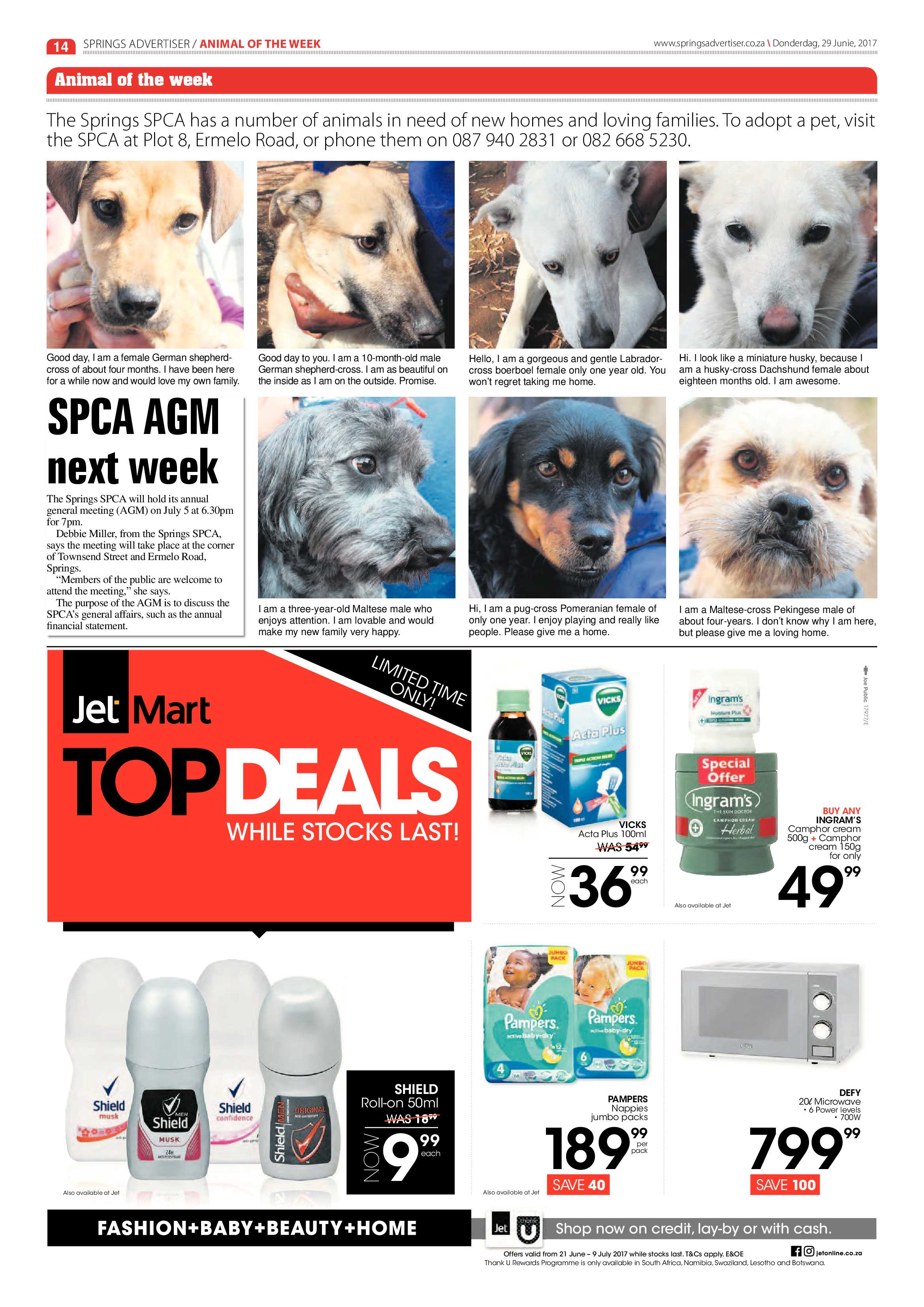 Springs Advertiser 29 June 2017 page 14